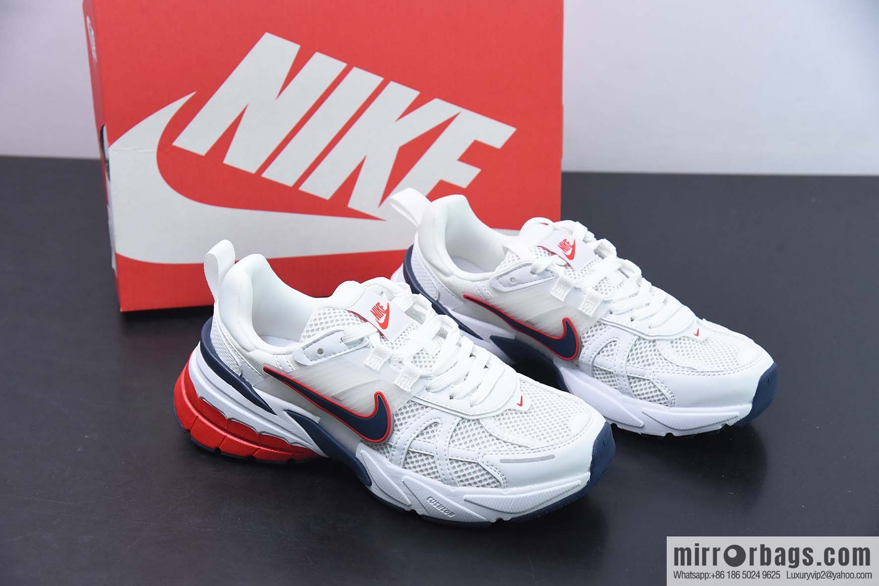 NK V2K Runtekk shock-absorbing non-slip low-top Vintage dad shoes running shoes FD0736-110