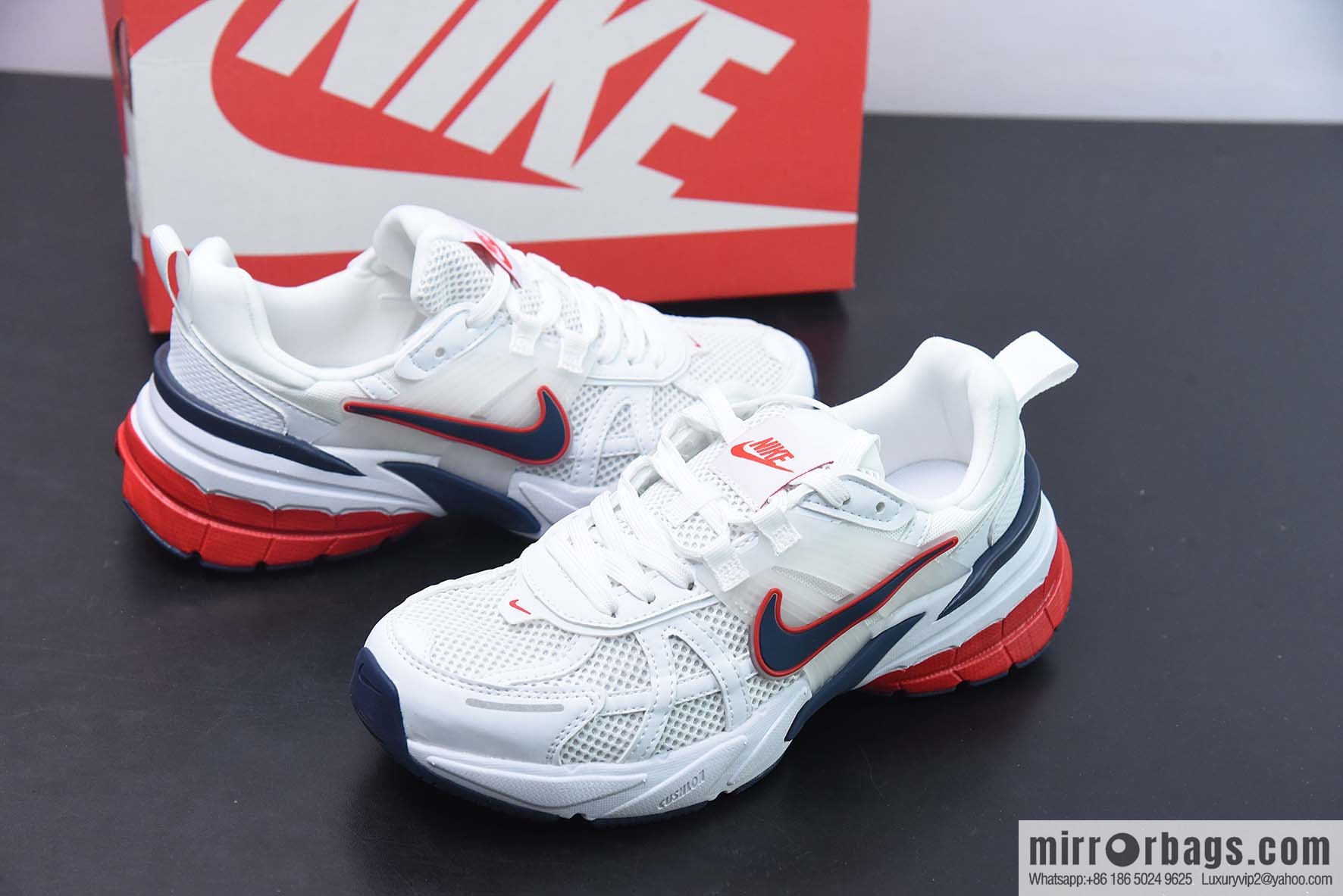 NK V2K Runtekk shock-absorbing non-slip low-top Vintage dad shoes running shoes FD0736-110