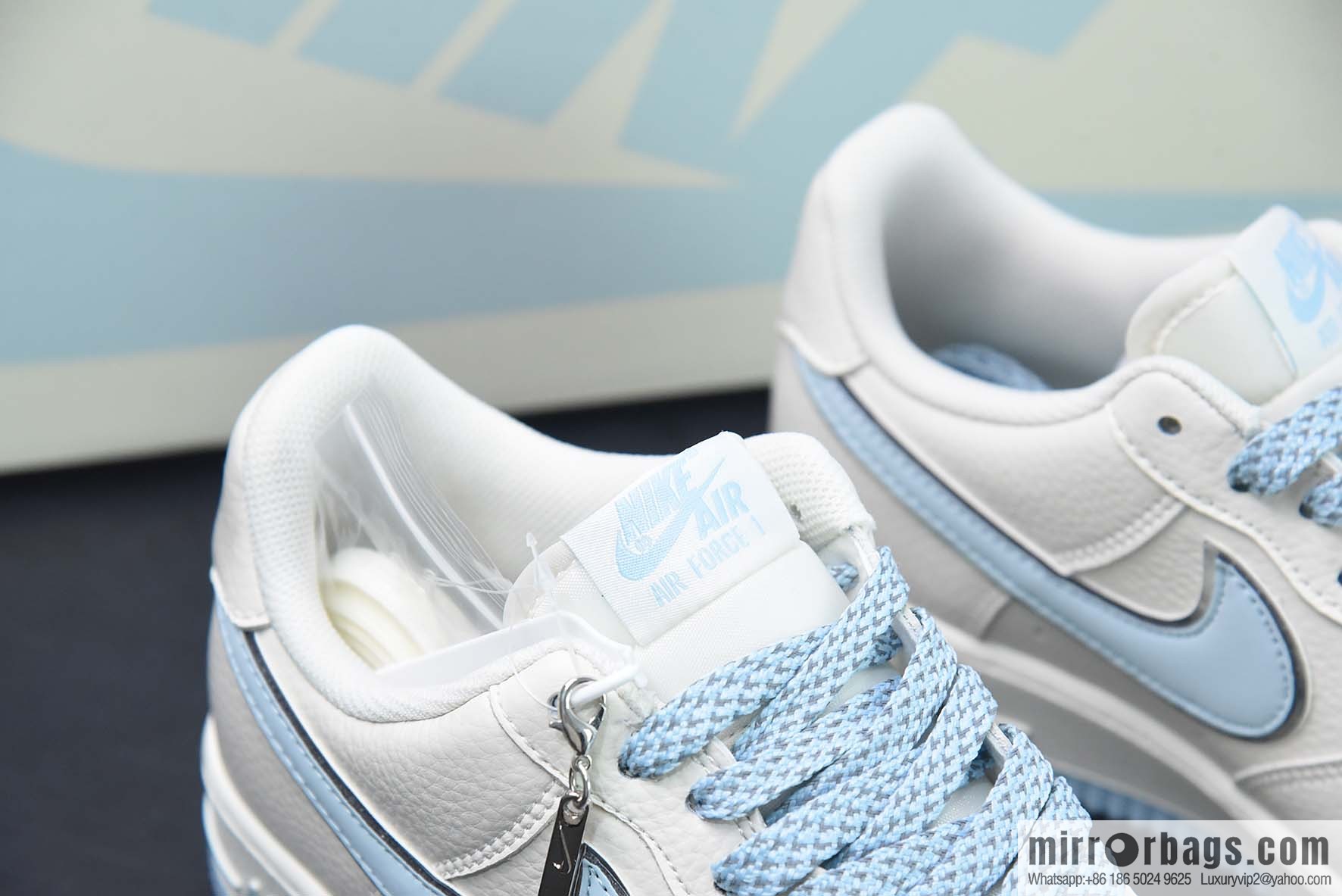 Nike Air Force 1 Low '07 small hook, sky blue gypsy, low-top Air Force No. 1 casual board shoes, item number: JJ0253-008