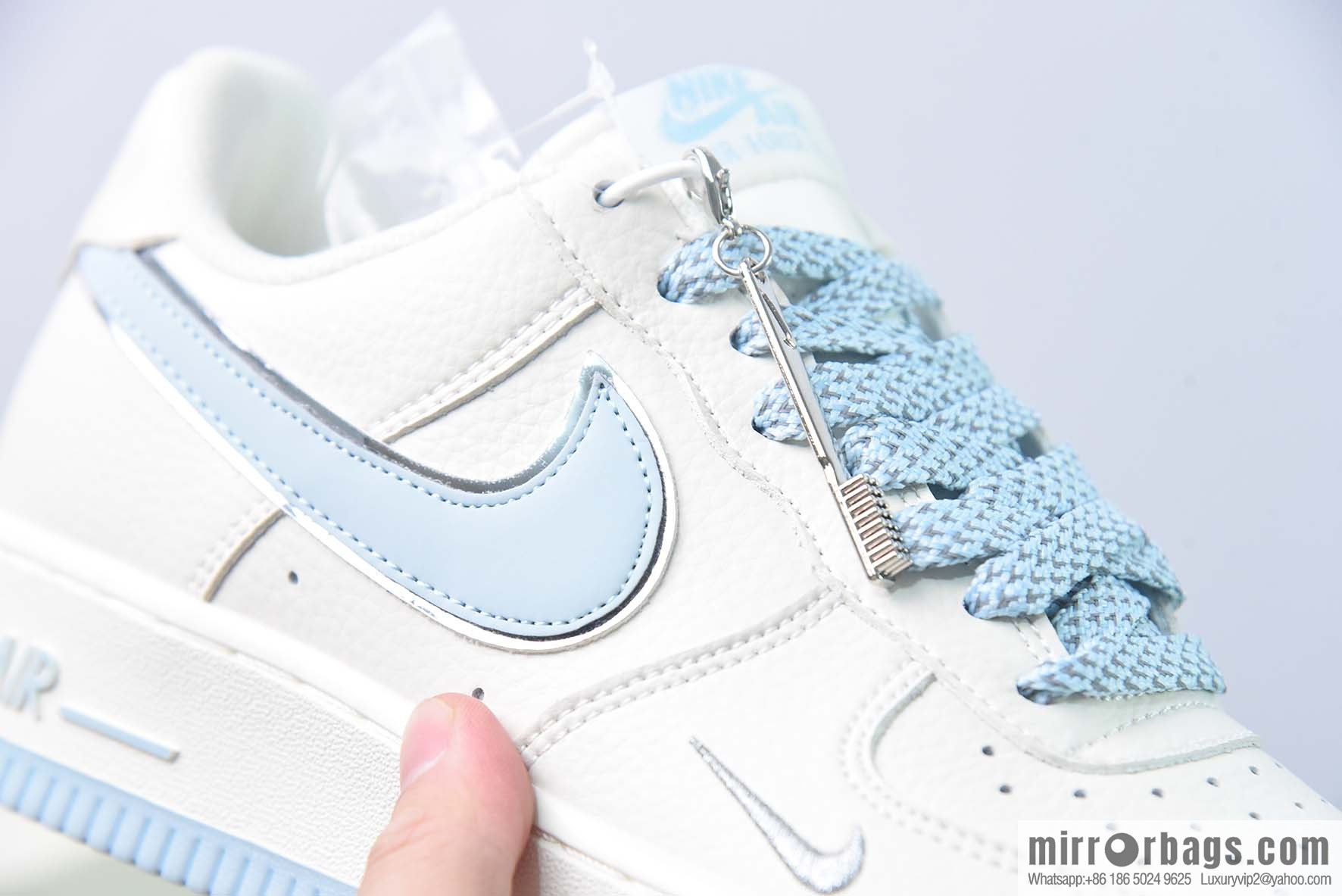 Nike Air Force 1 Low '07 small hook, sky blue gypsy, low-top Air Force No. 1 casual board shoes, item number: JJ0253-008