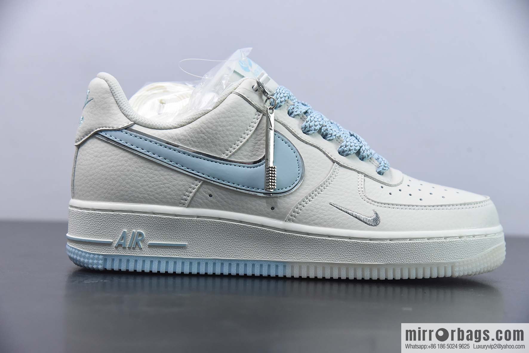 Nike Air Force 1 Low '07 small hook, sky blue gypsy, low-top Air Force No. 1 casual board shoes, item number: JJ0253-008