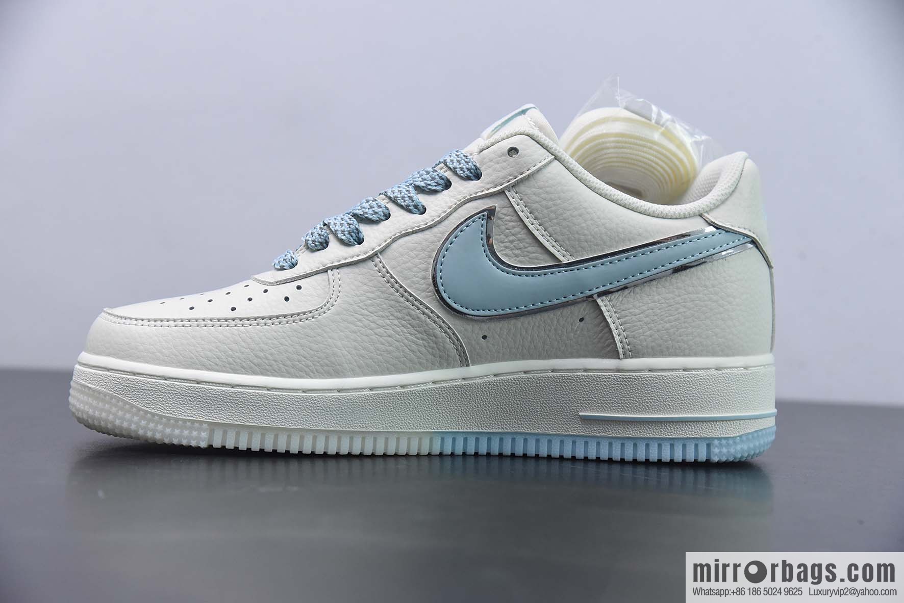 Nike Air Force 1 Low '07 small hook, sky blue gypsy, low-top Air Force No. 1 casual board shoes, item number: JJ0253-008