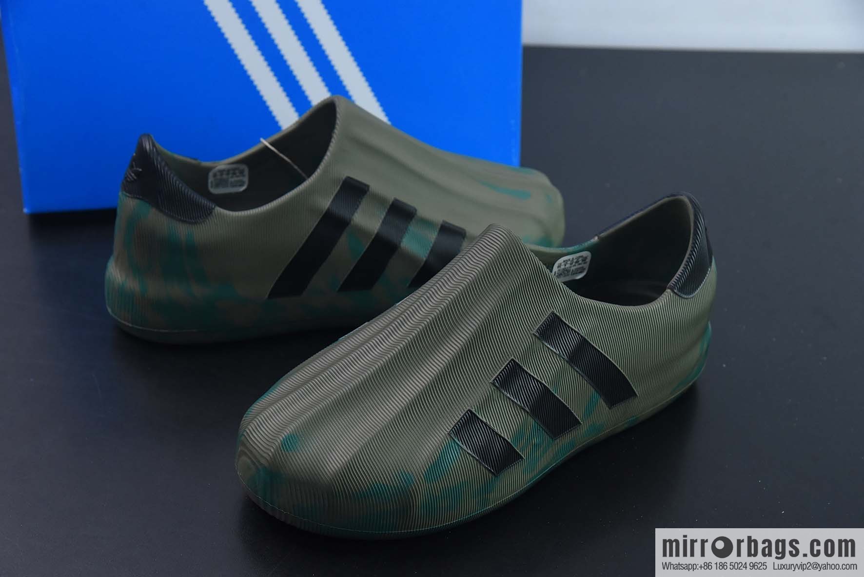 AD adiFOM Superstar shell head version one pedal series leisure sports duck feet shoes, army green, item number: HQ4650