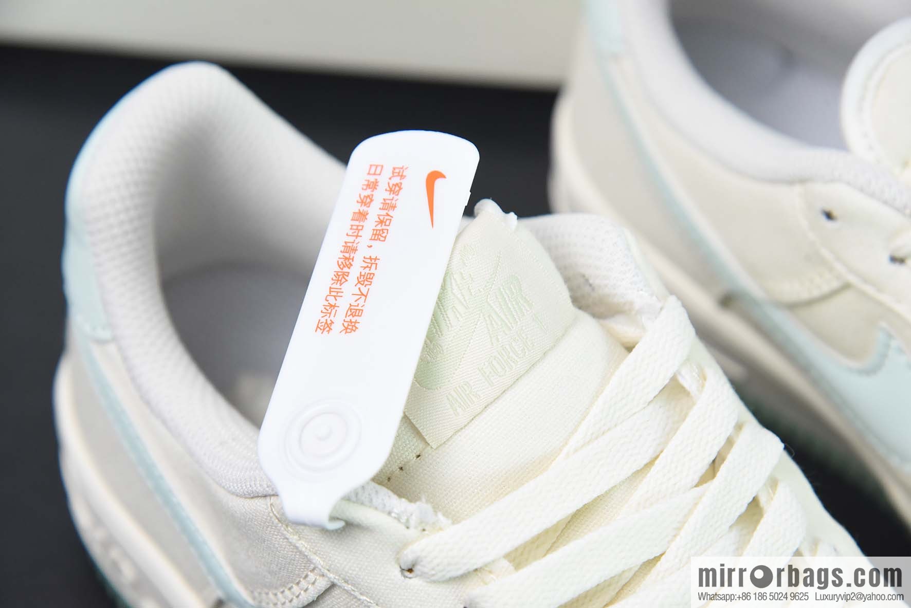 Nike Air Force 1 Low Air Force One low-top sports and leisure shoes, double hook, beige blue, item number: ME0112 555