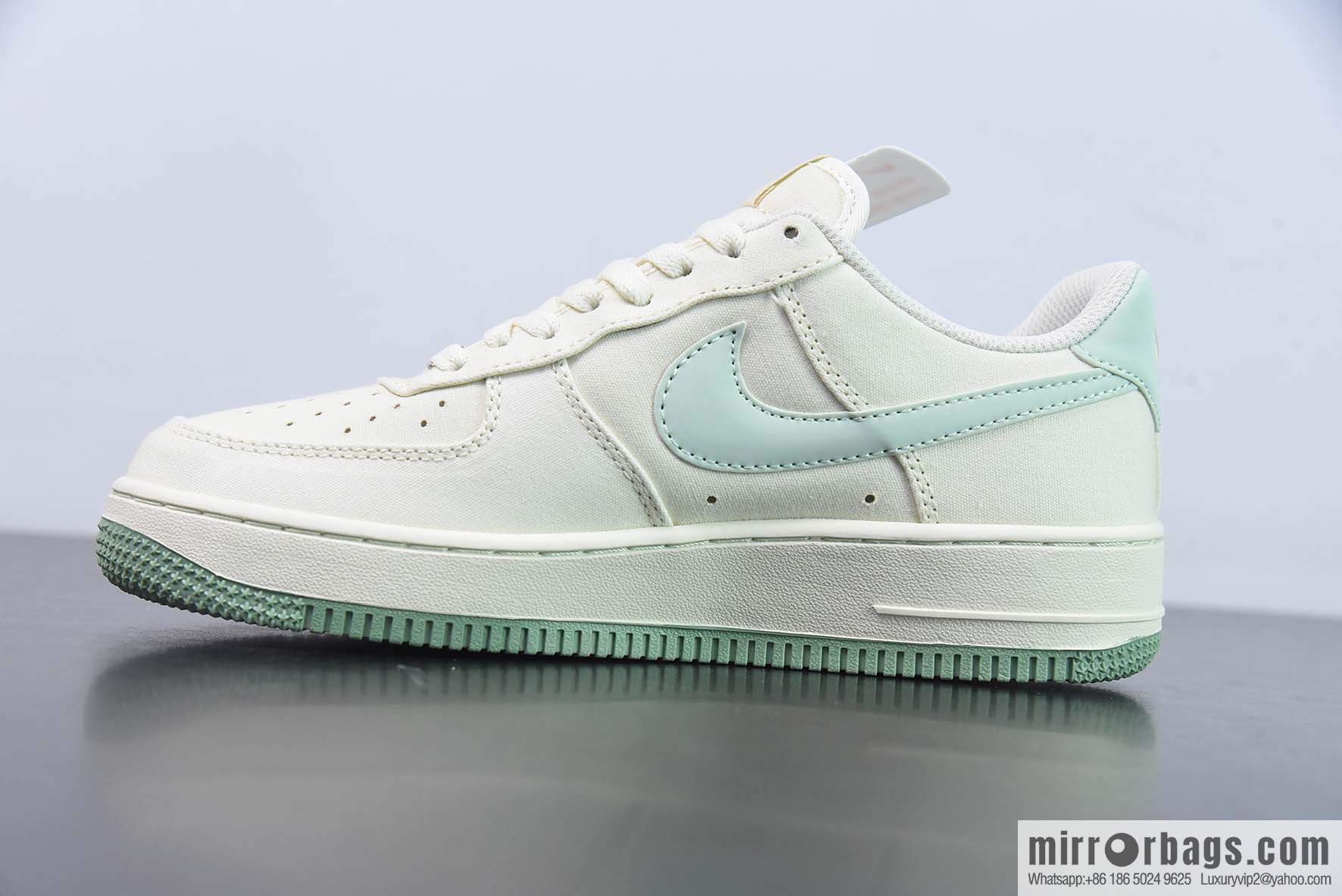Nike Air Force 1 Low Air Force One low-top sports and leisure shoes, double hook, beige blue, item number: ME0112 555