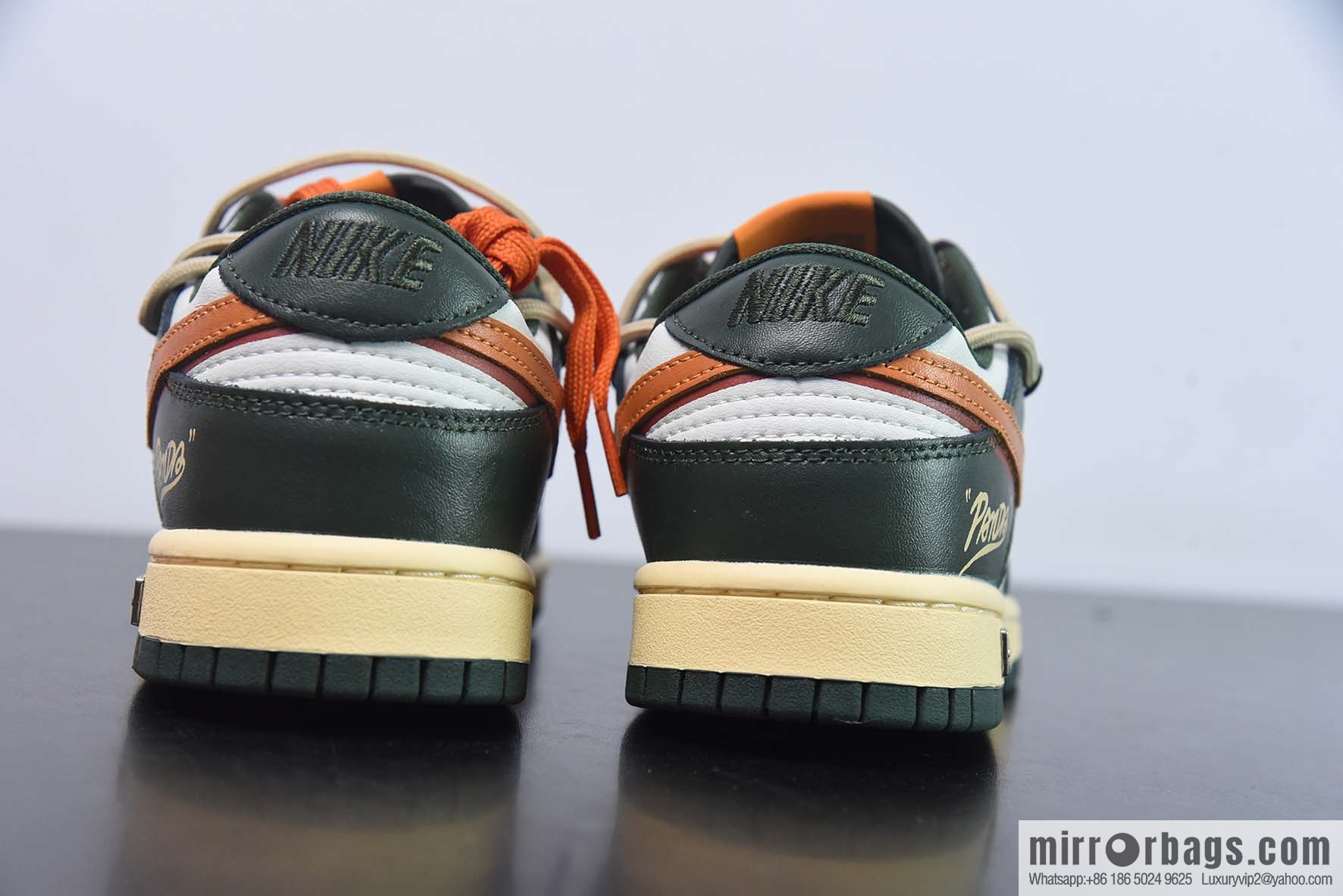 NK Dunk Low custom color scheme white black orange strap deconstruction low-top sports and leisure board shoes item no. DD1391-300