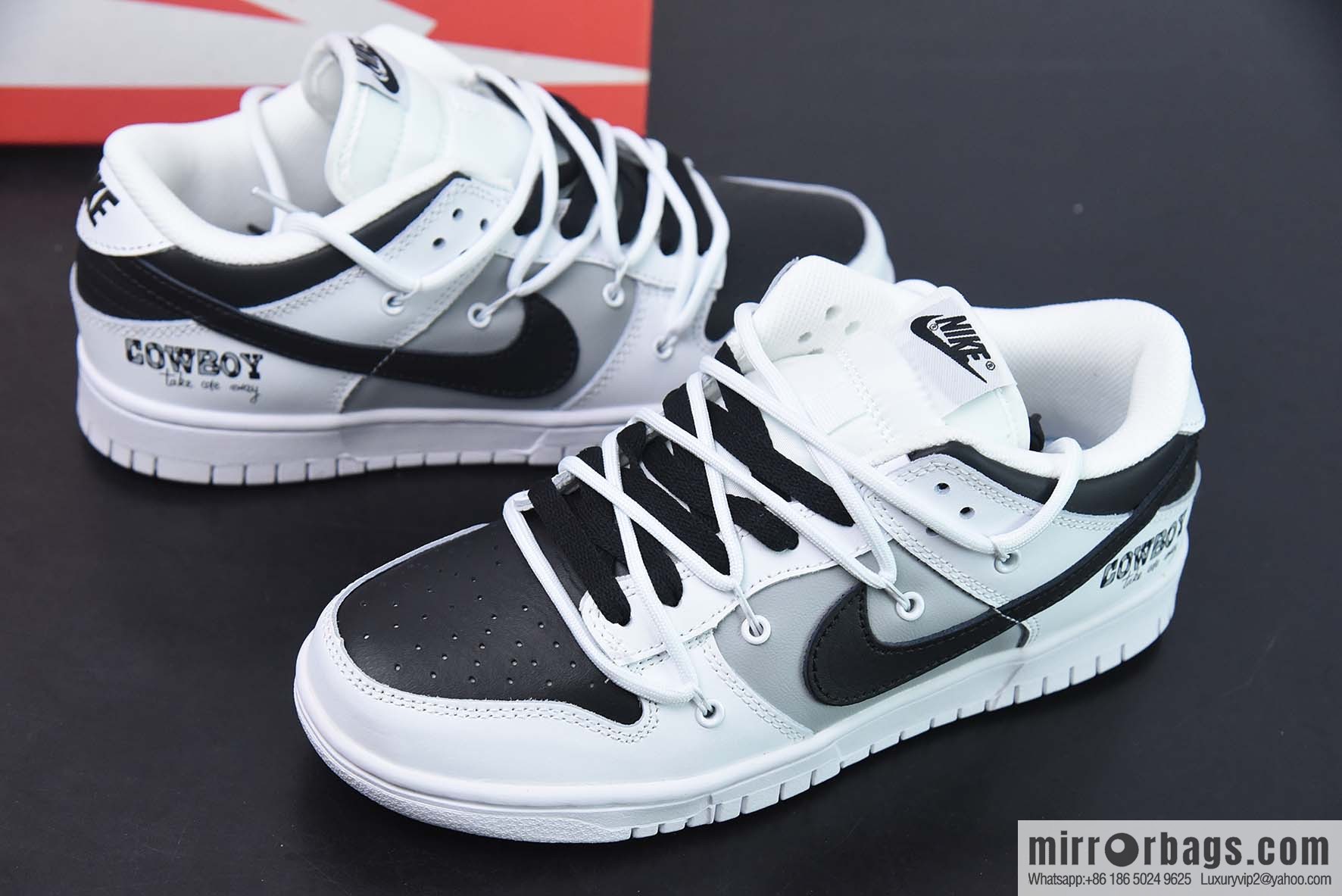 NK Dunk Low SB low-top deconstruction strap black and white gray low-top sneakers Part number: DJ6188-101