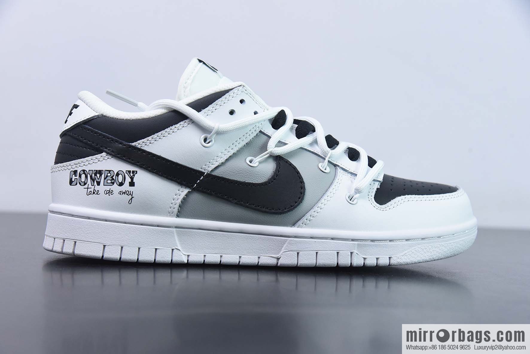 NK Dunk Low SB low-top deconstruction strap black and white gray low-top sneakers Part number: DJ6188-101