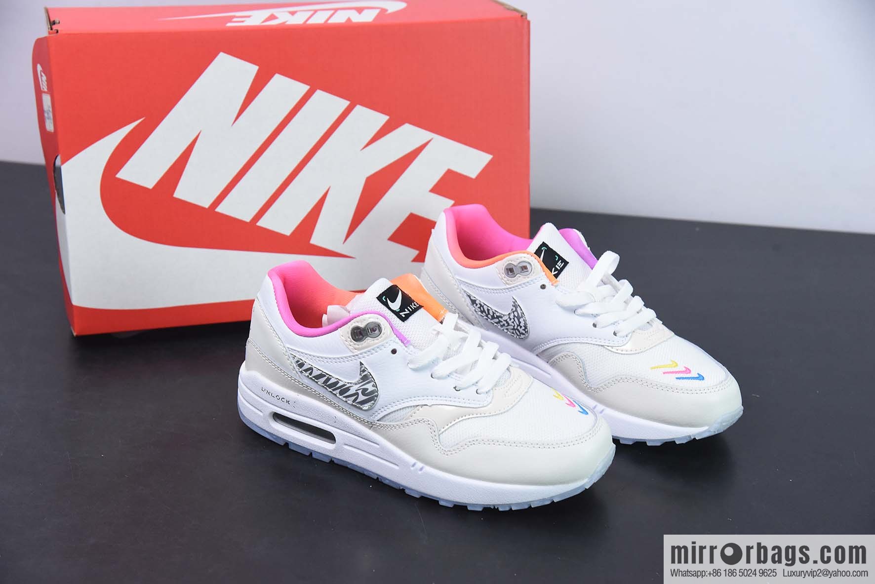 Nike Air Max 1 PRM Corporate Version Vintage Casual Running Shoes, Part Number: FN0608 101