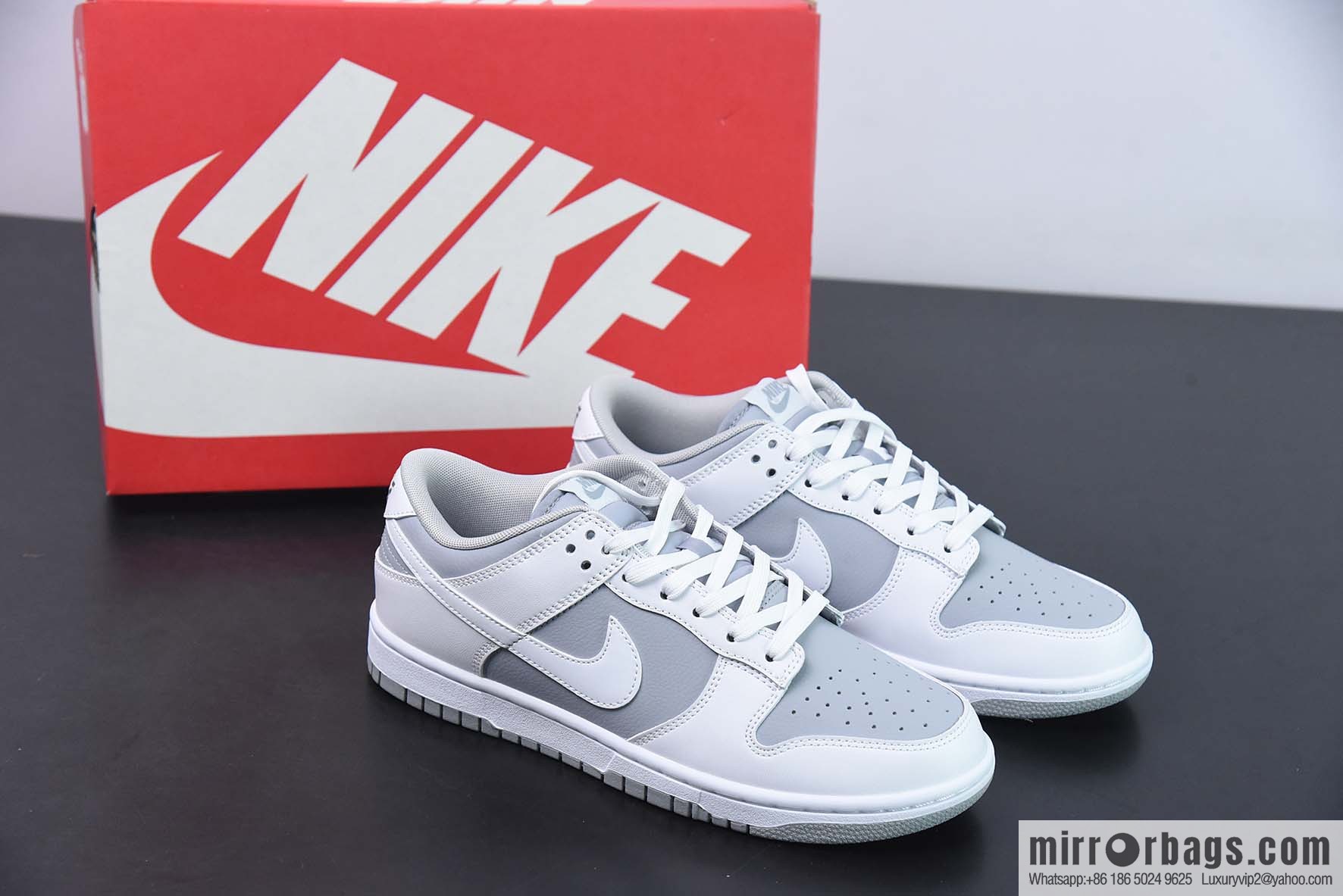 Nike Dunk Low low-top casual board shoes, white gray, item number: DJ6188-003