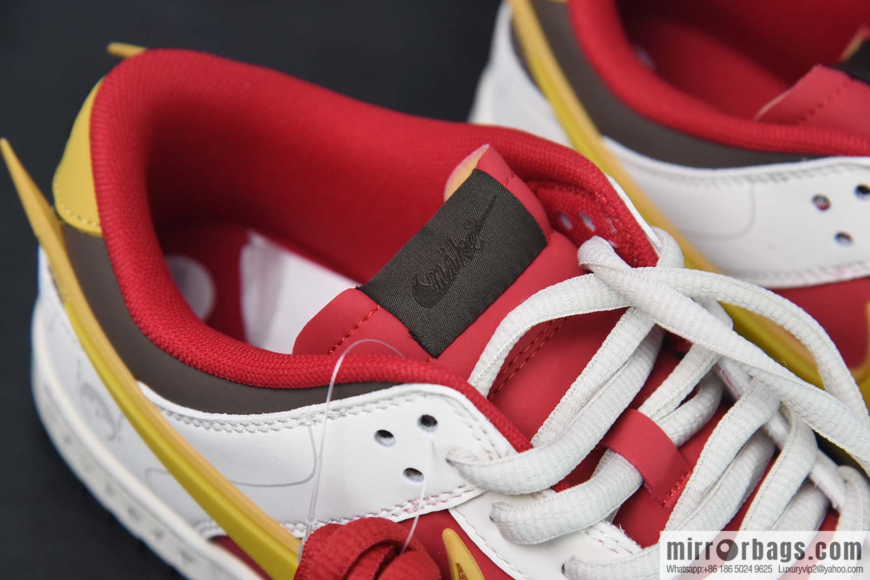 Nike SB Dunk Low beige, red and yellow, Saint Seiya low-top sneakers Item number: ZD2356-157