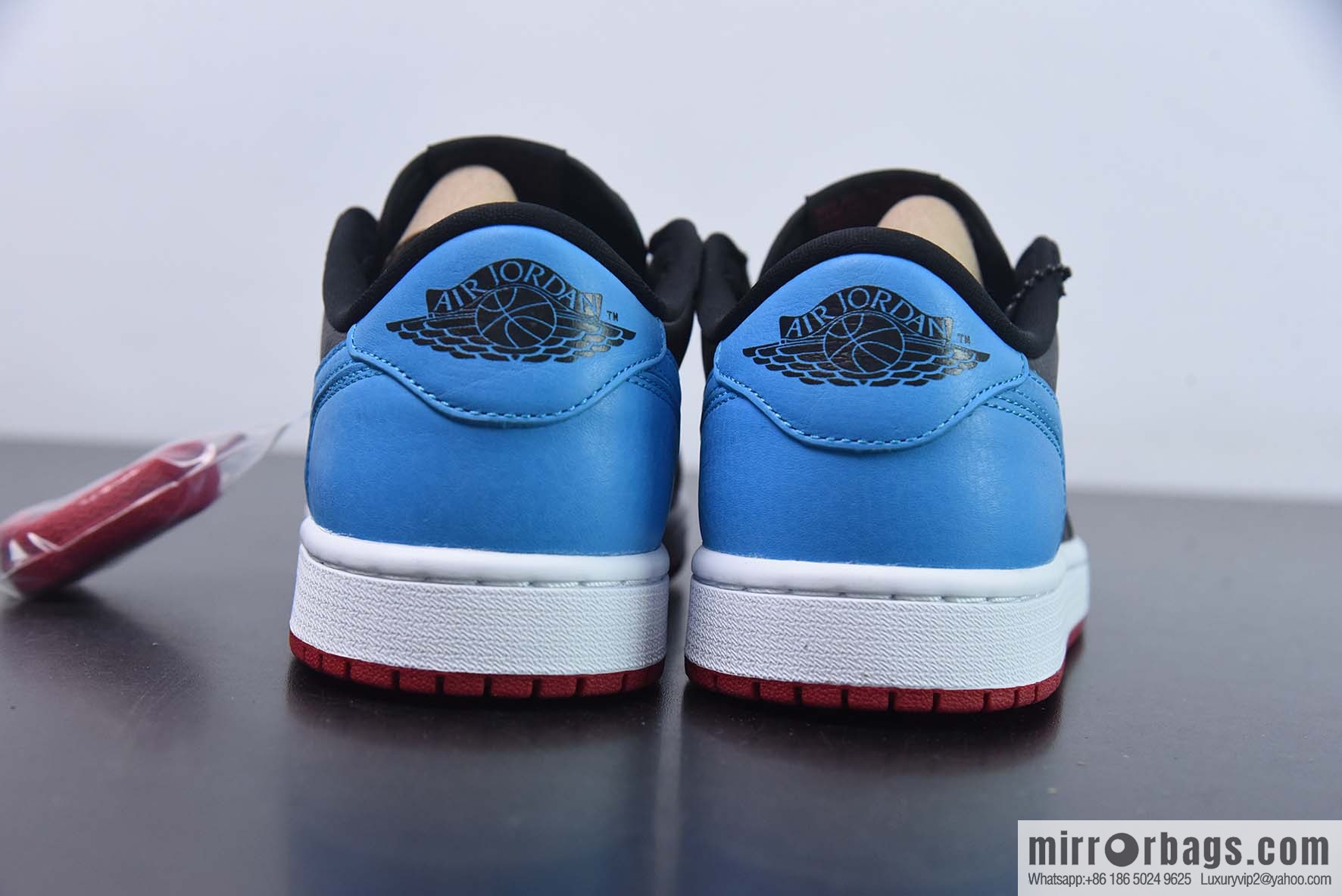 Air Jordan 1 Low OG AJ1 reverse warning light, black, red and blue, low-top basketball shoes, item number: CZ0775-046