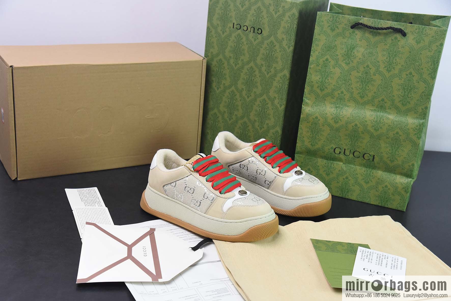 Gucci Gucci Screener platform dirty shoes, platform heightening series