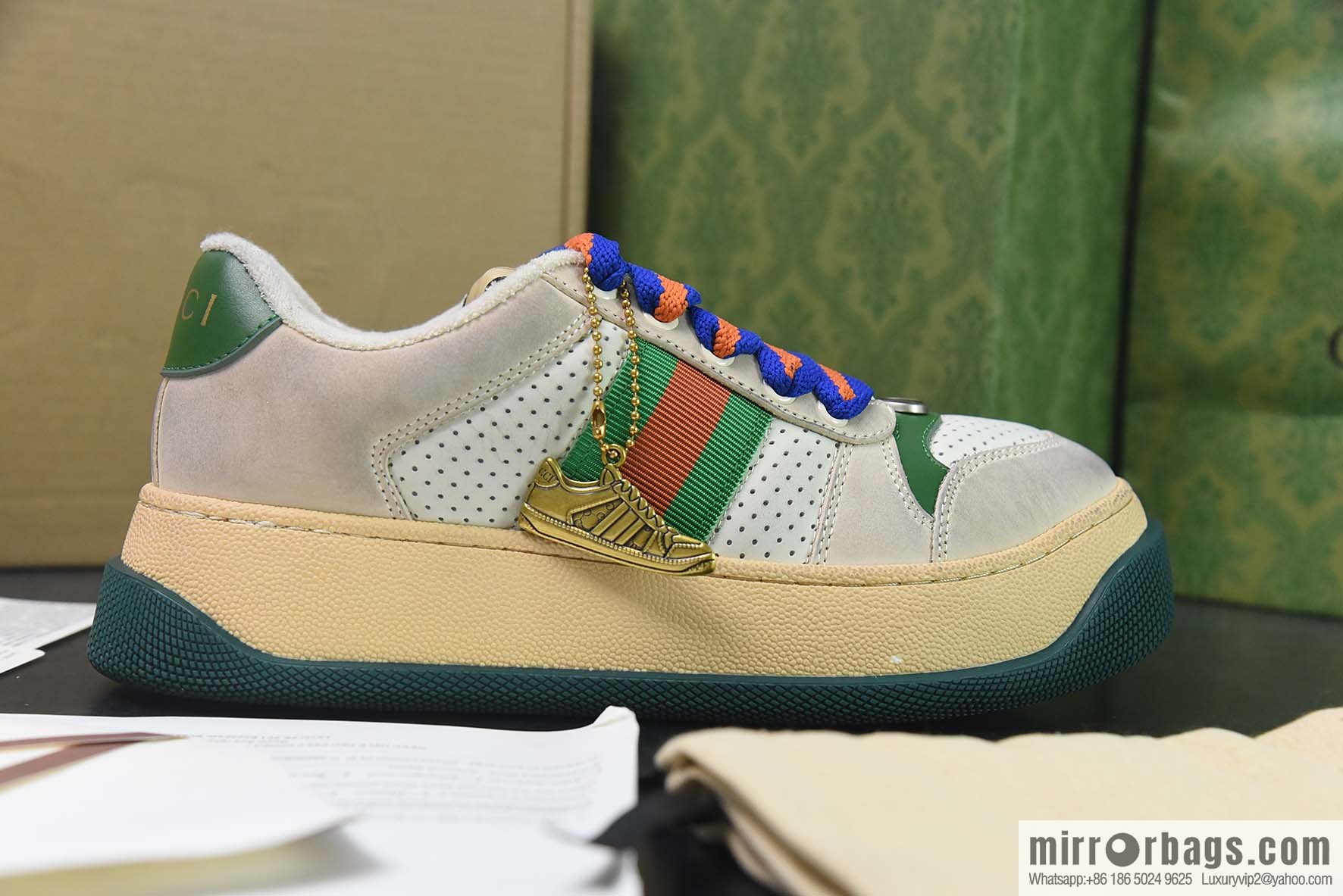 Gucci Gucci Screener platform dirty shoes, platform heightening series