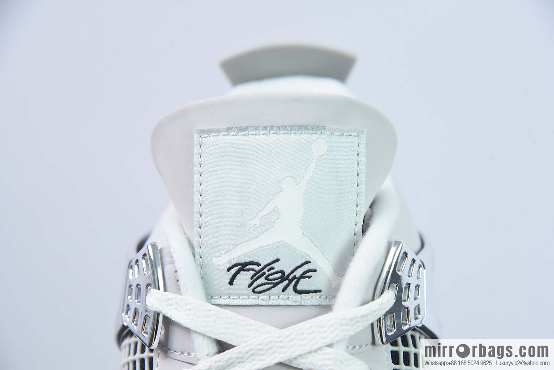 Air Jordan AJ4 Retro AJ4 electroplated silver sneakers Part Number: AQ9129-001