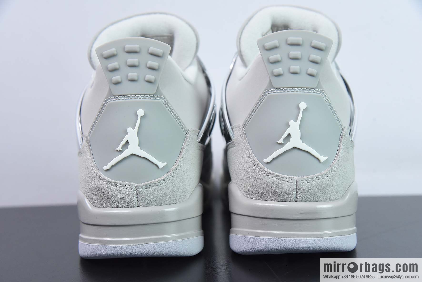 Air Jordan AJ4 Retro AJ4 electroplated silver sneakers Part Number: AQ9129-001
