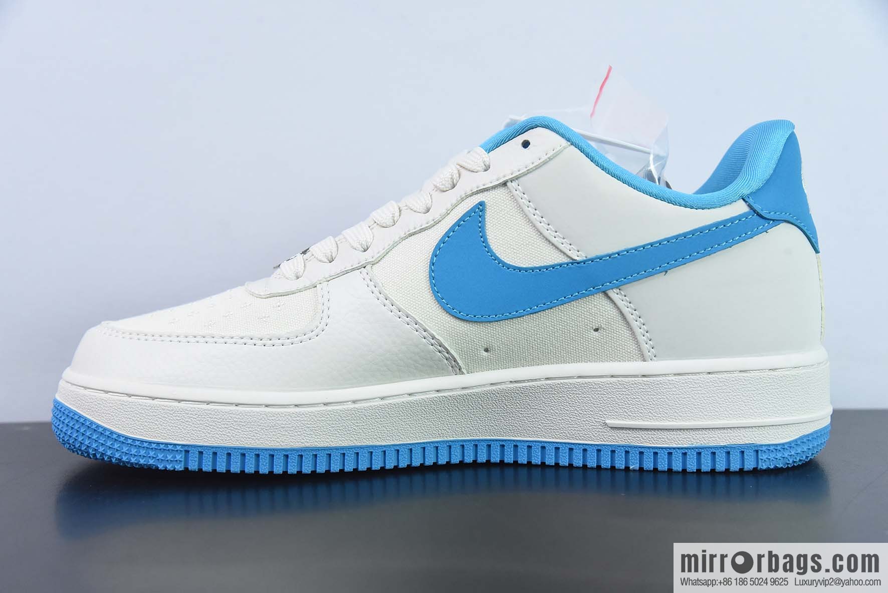 Nike Air Force 1 AF1 Air Force One/low-top, white and blue, ape head embroidery Item number: BS9055-750