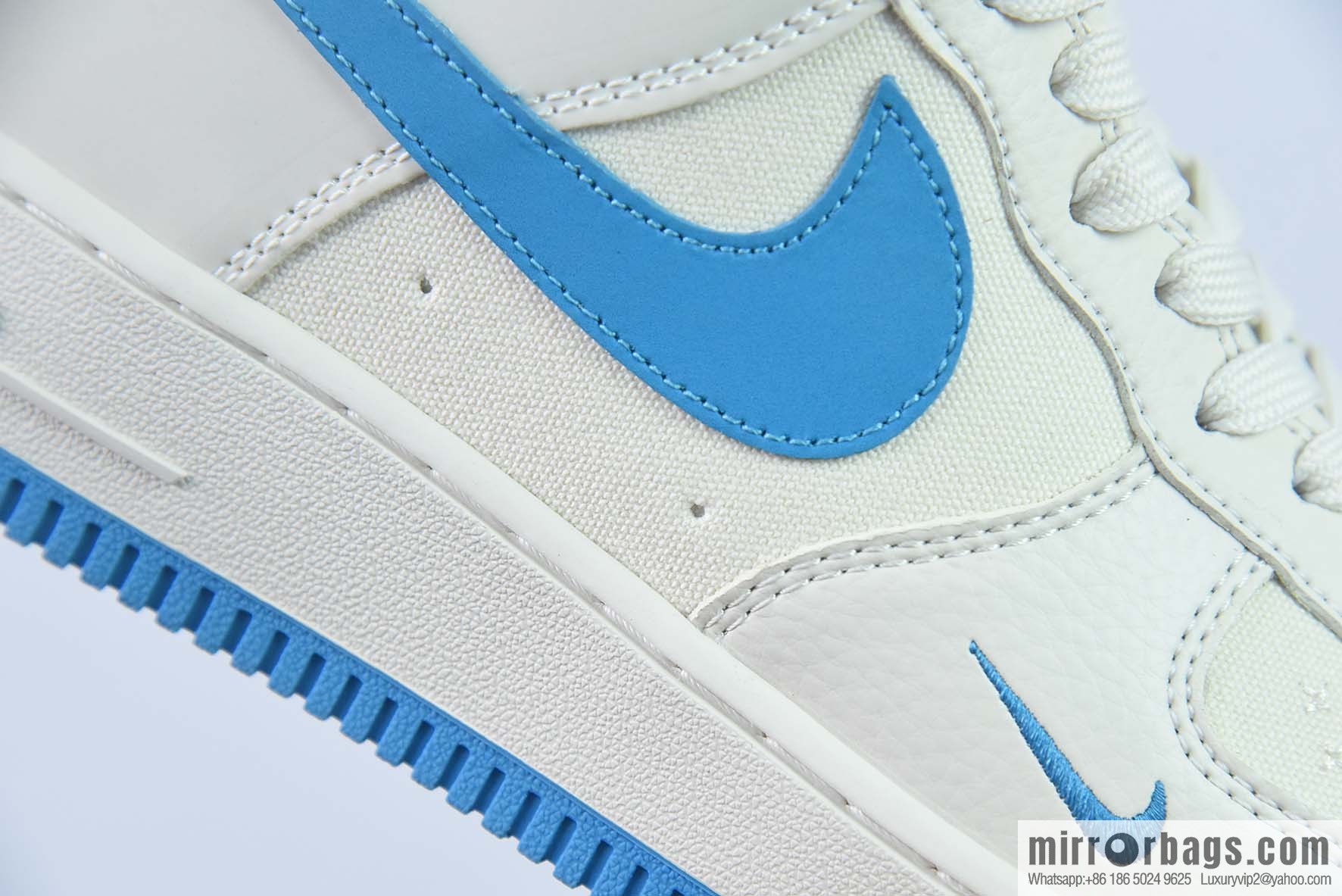 Nike Air Force 1 AF1 Air Force One/low-top, white and blue, ape head embroidery Item number: BS9055-750