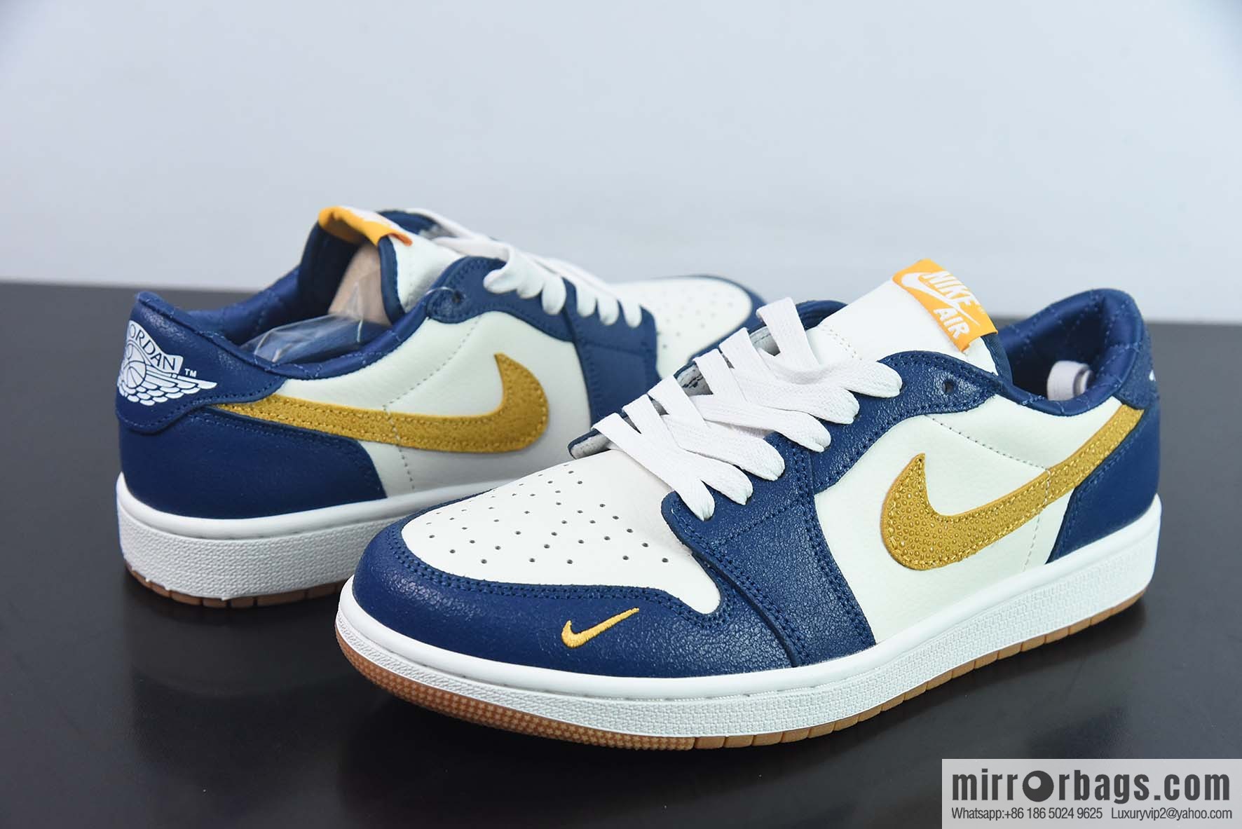 Air Jordan 1 Low OG AJ1 Jordan 1st generation low-top white blue yellow hook burst pattern, item number: CZ0790-103