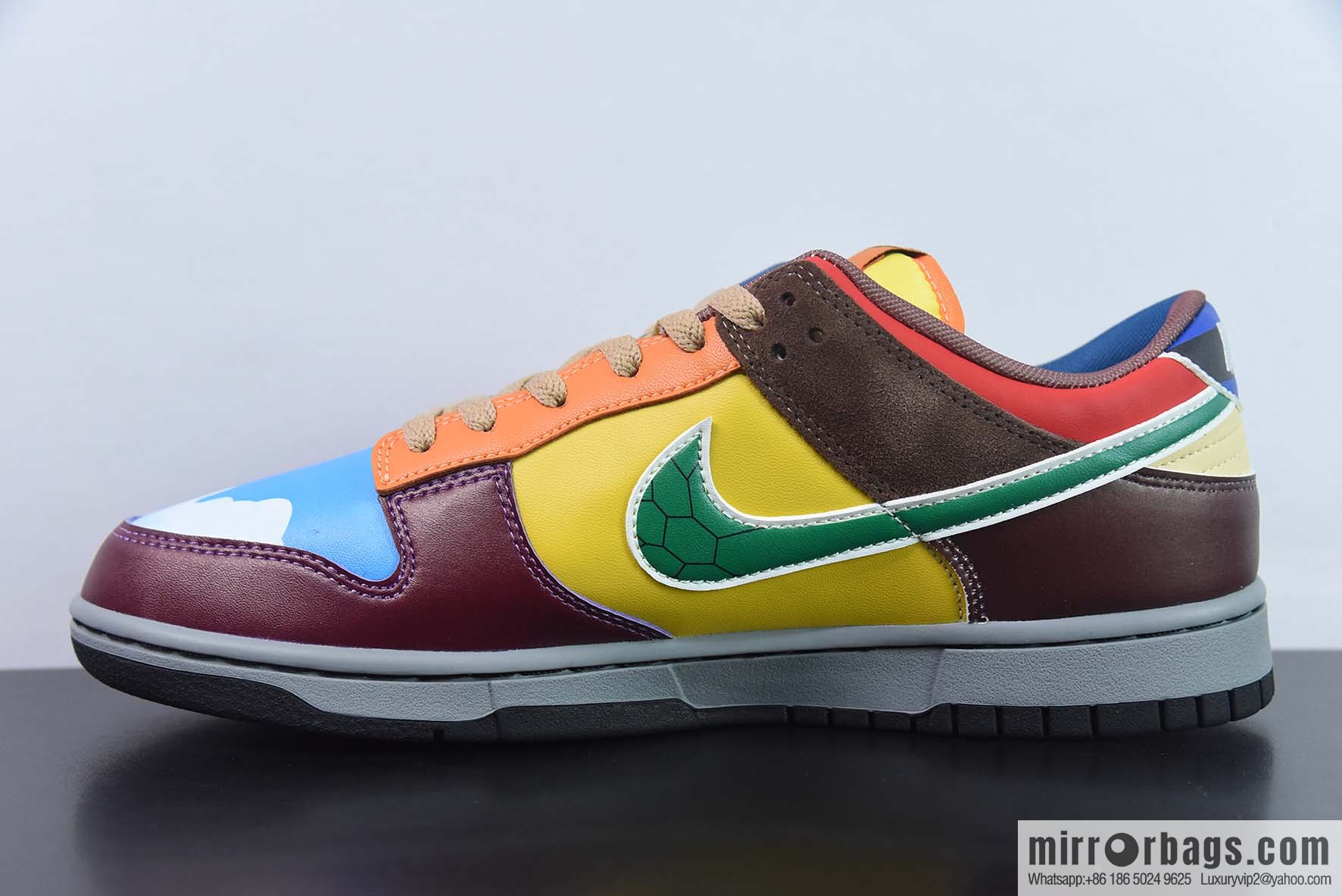 Nike SB Dunk Low RETRO Mario, mandarin duck patchwork item number: DH0952 100