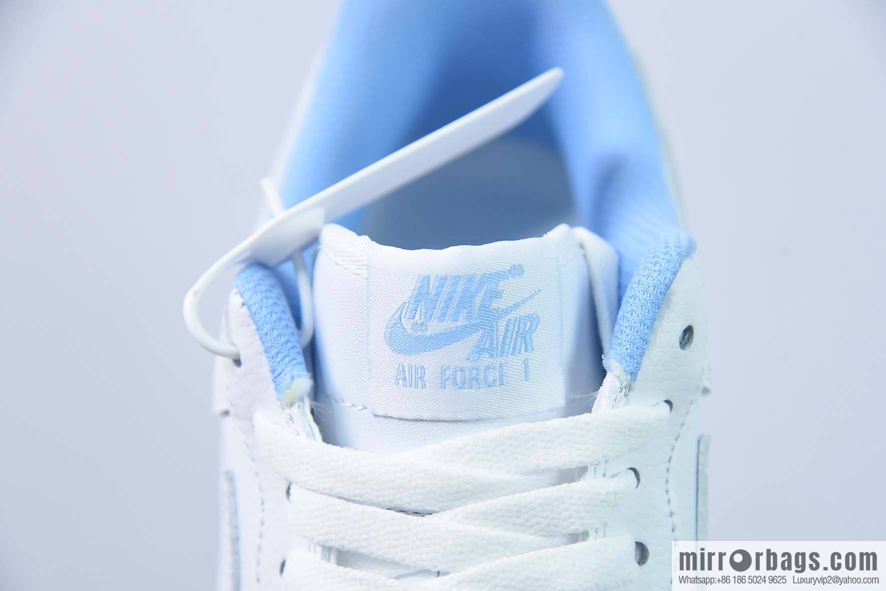 Nike Air Force 1 AF1 Air Force One/Low Top, White and Blue Embroidery 40th Anniversary Edition, Item Number: DD1225-003