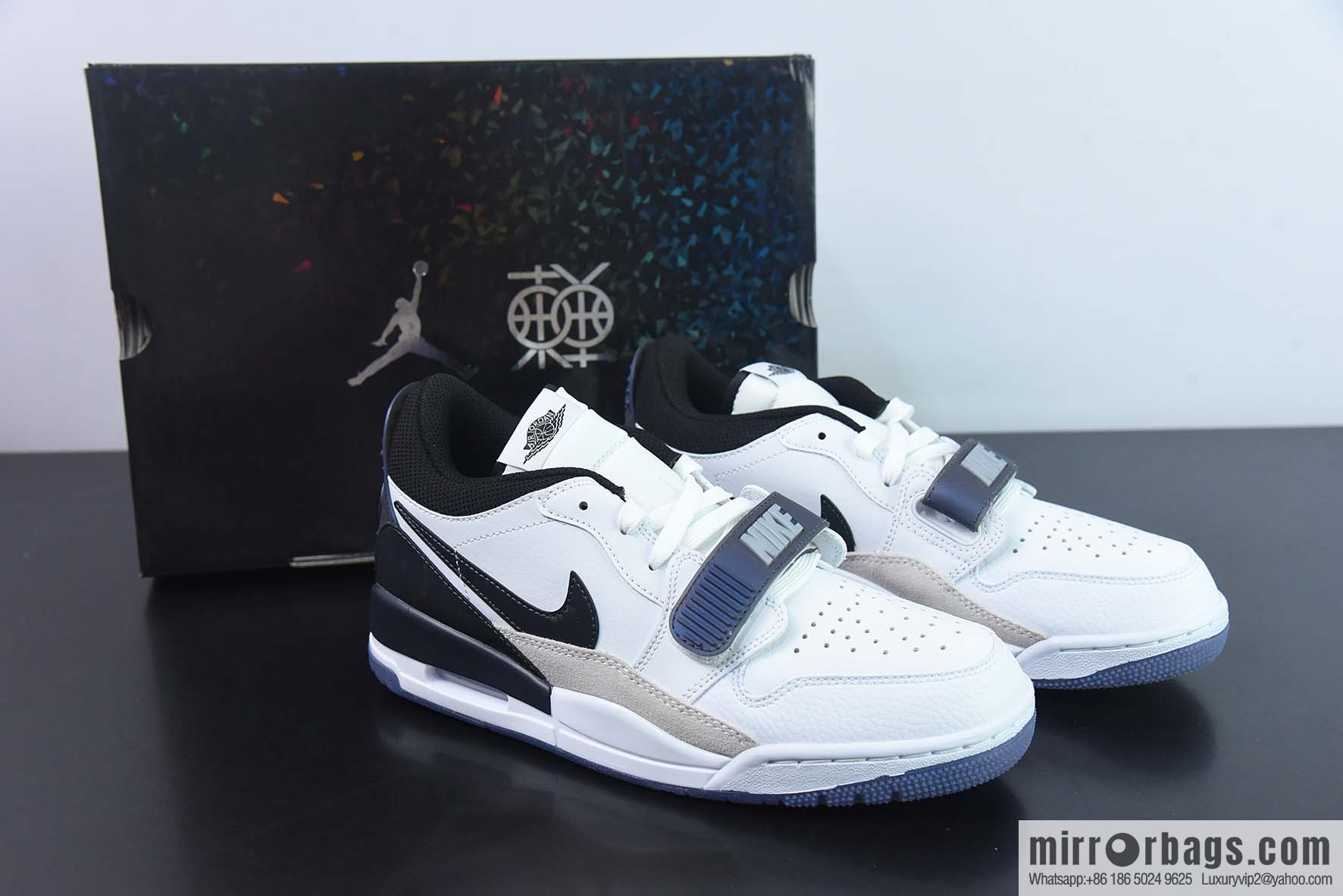 Nike Air Jordan Legacy 312 Low Jordan's strongest three-in-one mixed version AJ312 colorful, black and blue, item number: DV1719 100