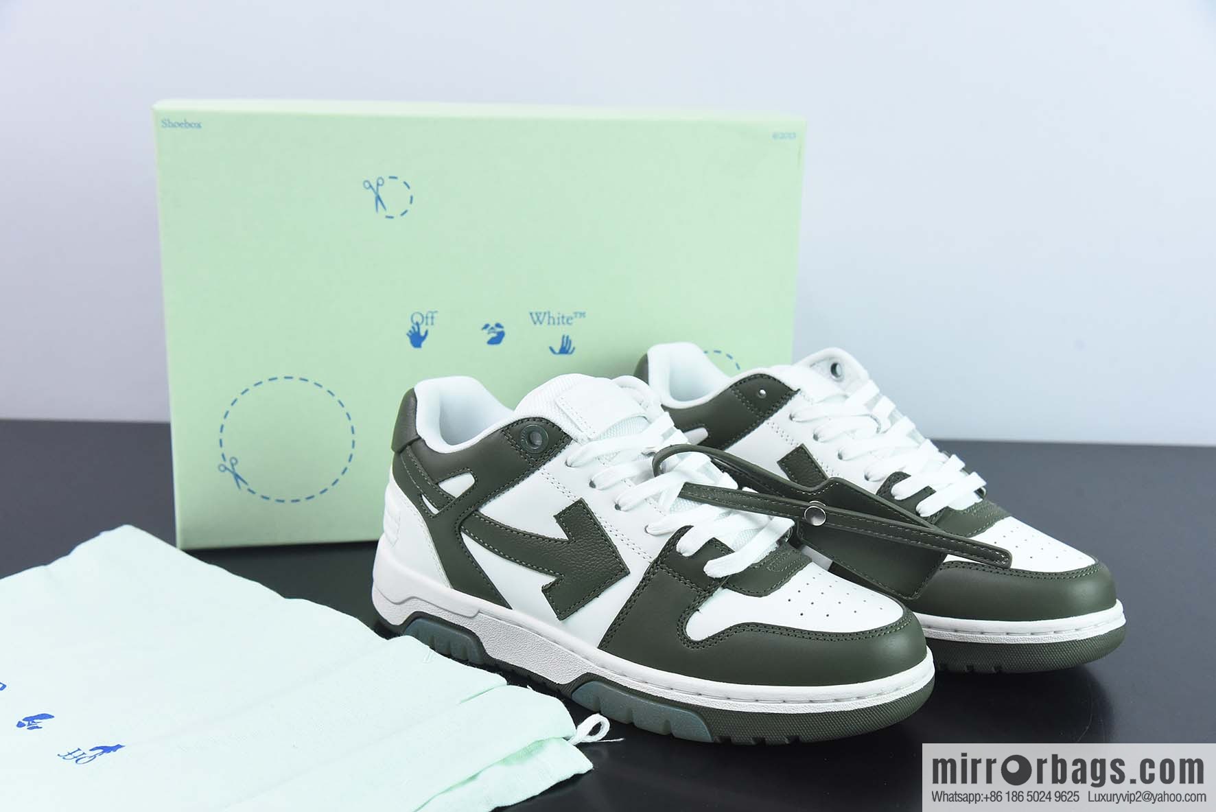 OFF-WHITE Out Of Office series low-top Vintage versatile casual sports shoes