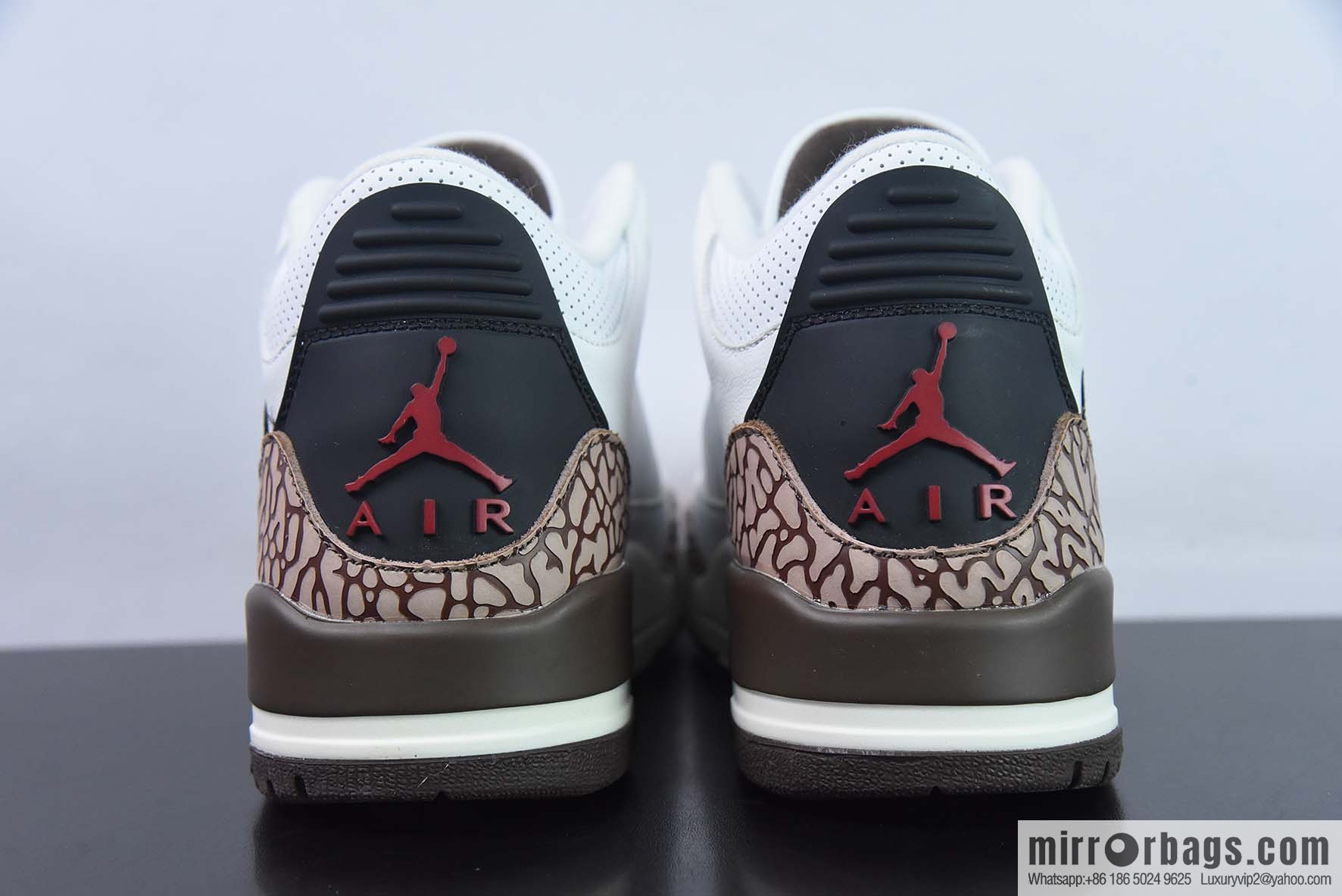 Air Jordan 3 Retro white bark sneakers AJ3 item number: 136064 168
