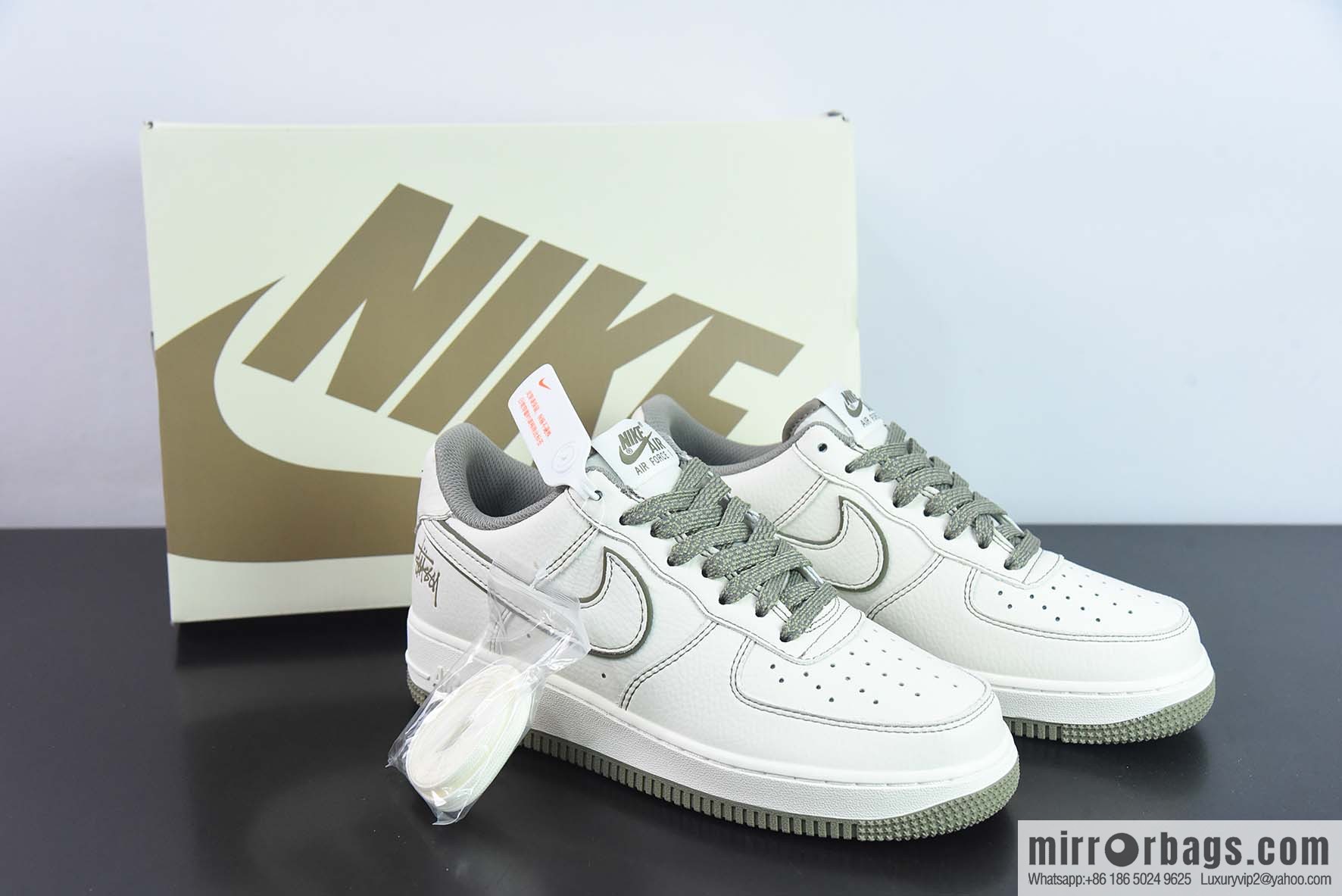 Nike Air Force 1 Low Stuart joint name, reflective Air Force One low-top casual shoes, item number: UN1635-777