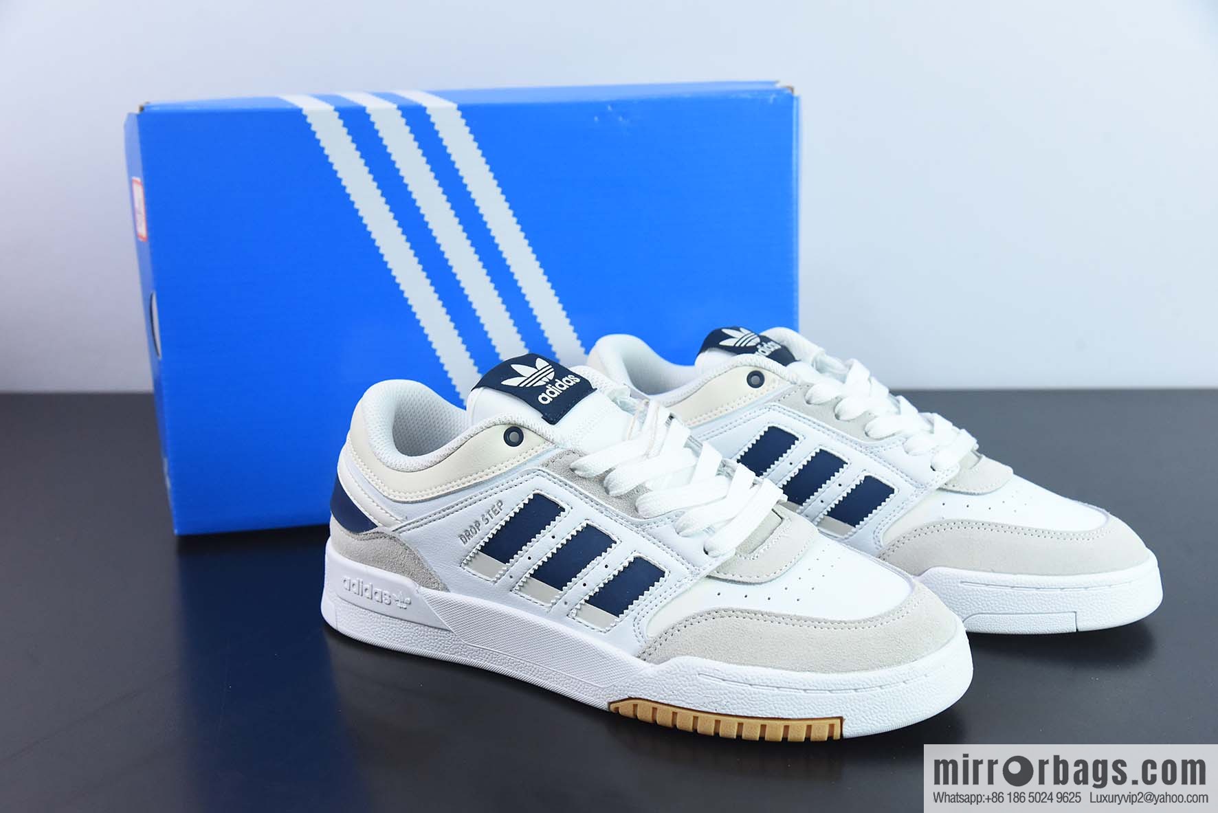 AD Originals Drop Step XL Low Adidas, Clover, Classic Vintage Low Top Basketball Style Campus Casual Versatile Sports Board Shoes, Item Number: HQ7133