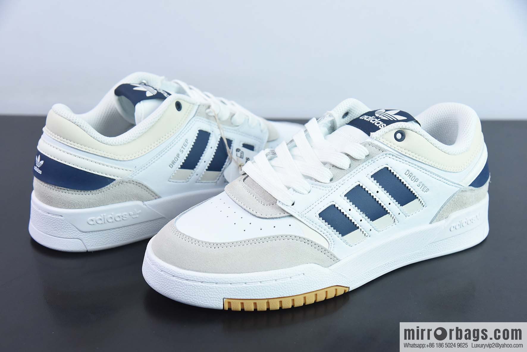 AD Originals Drop Step XL Low Adidas, Clover, Classic Vintage Low Top Basketball Style Campus Casual Versatile Sports Board Shoes, Item Number: HQ7133
