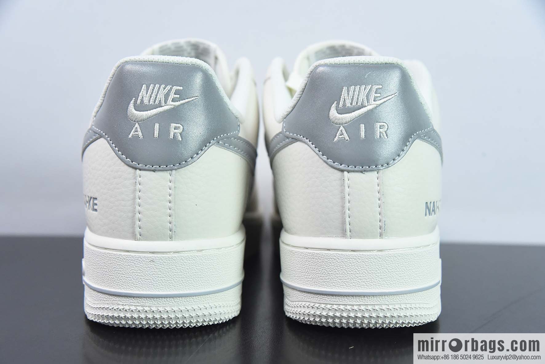 Nike Air Force 1 Low Air Force One low-top sports shoes white gray 3M reflective version NAI-KE letter printed item number: NK0621-977