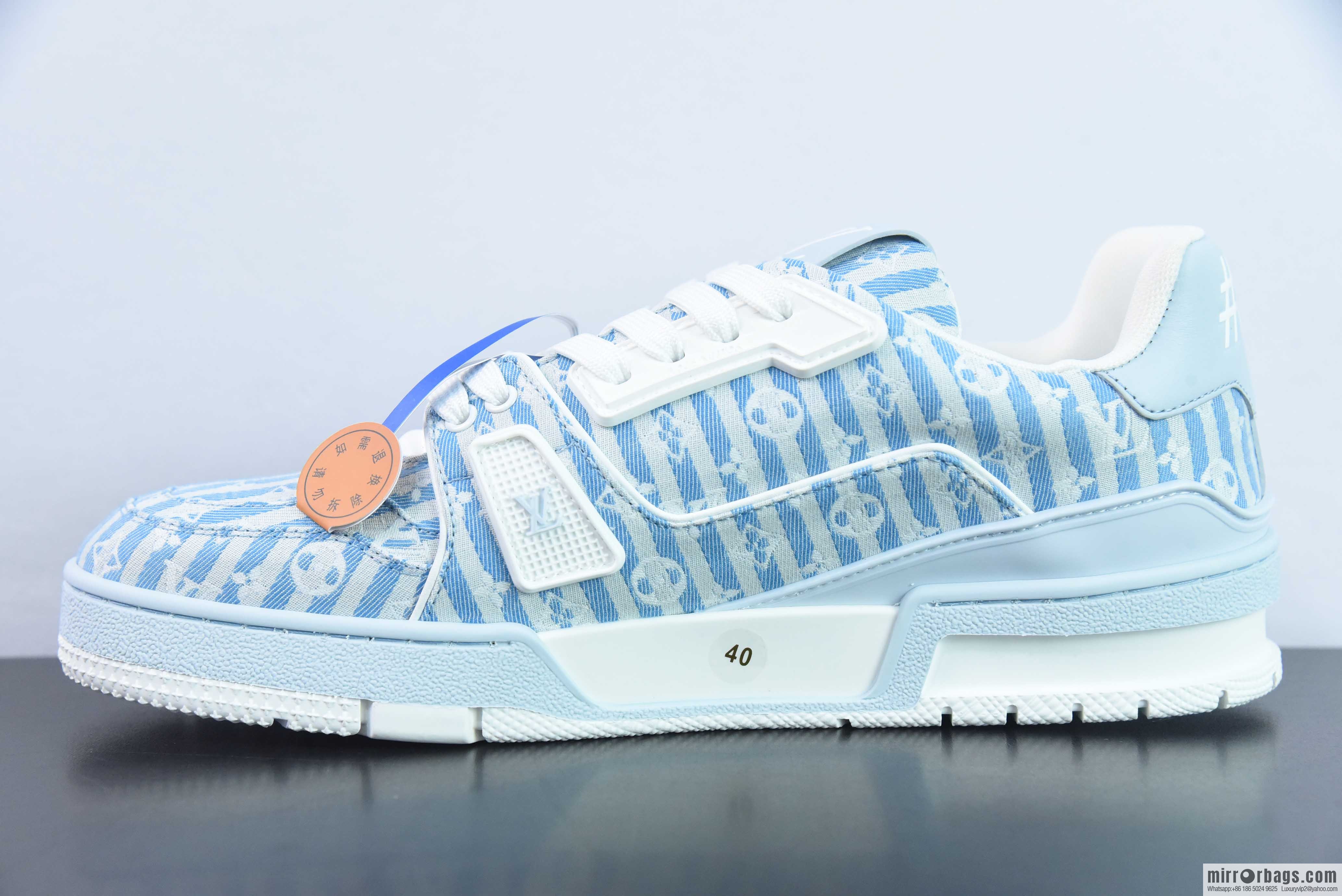 LV Louis Vuitton Louis Vuitton Trainer Sneaker Low Top Vintage Leisure Sports Culture Versatile Basketball Board Shoes