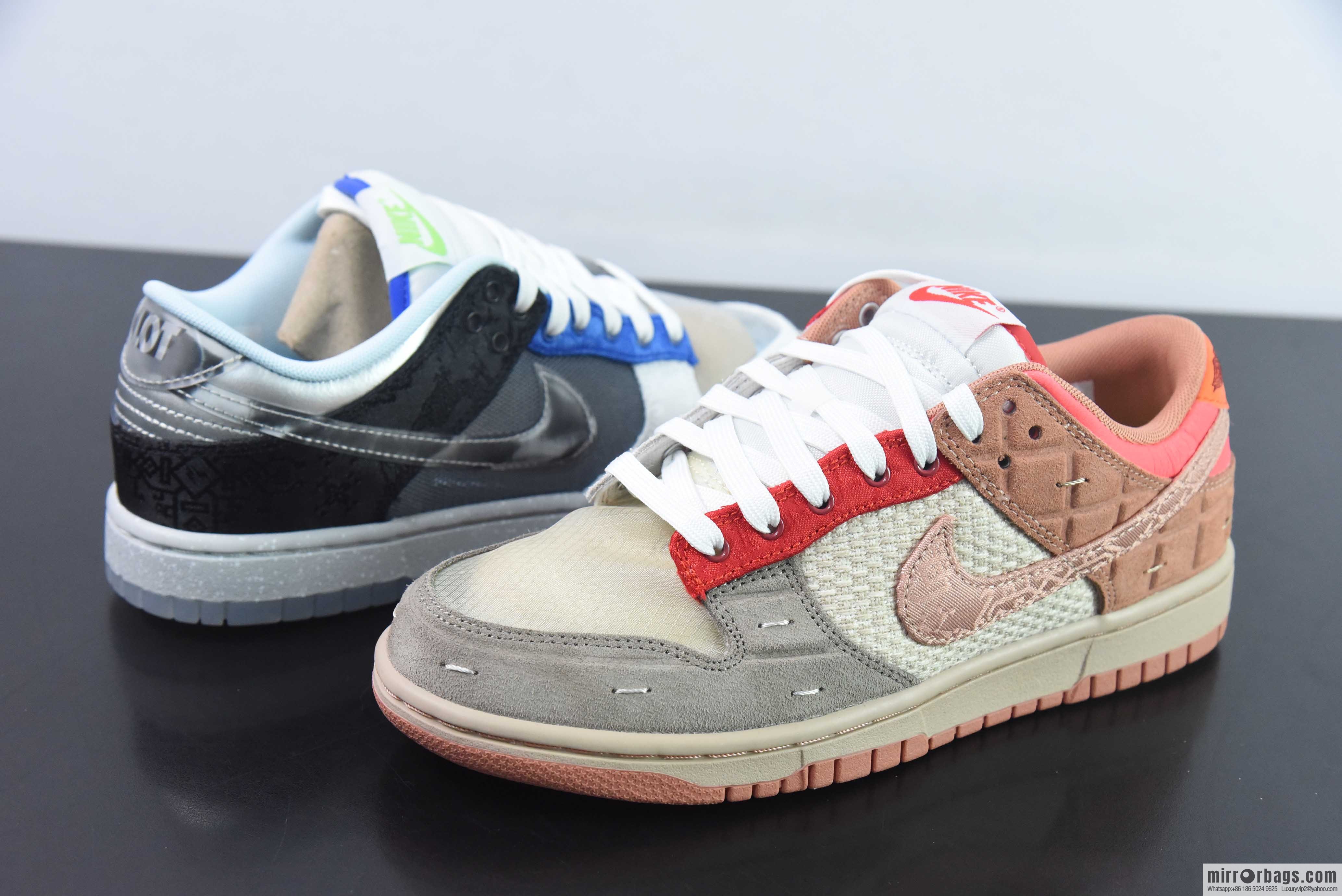 CLOT x Dunk joint model, brown, blue and gray Edison Chen is in charge of Condensation Group, joint limited-edition board shoes