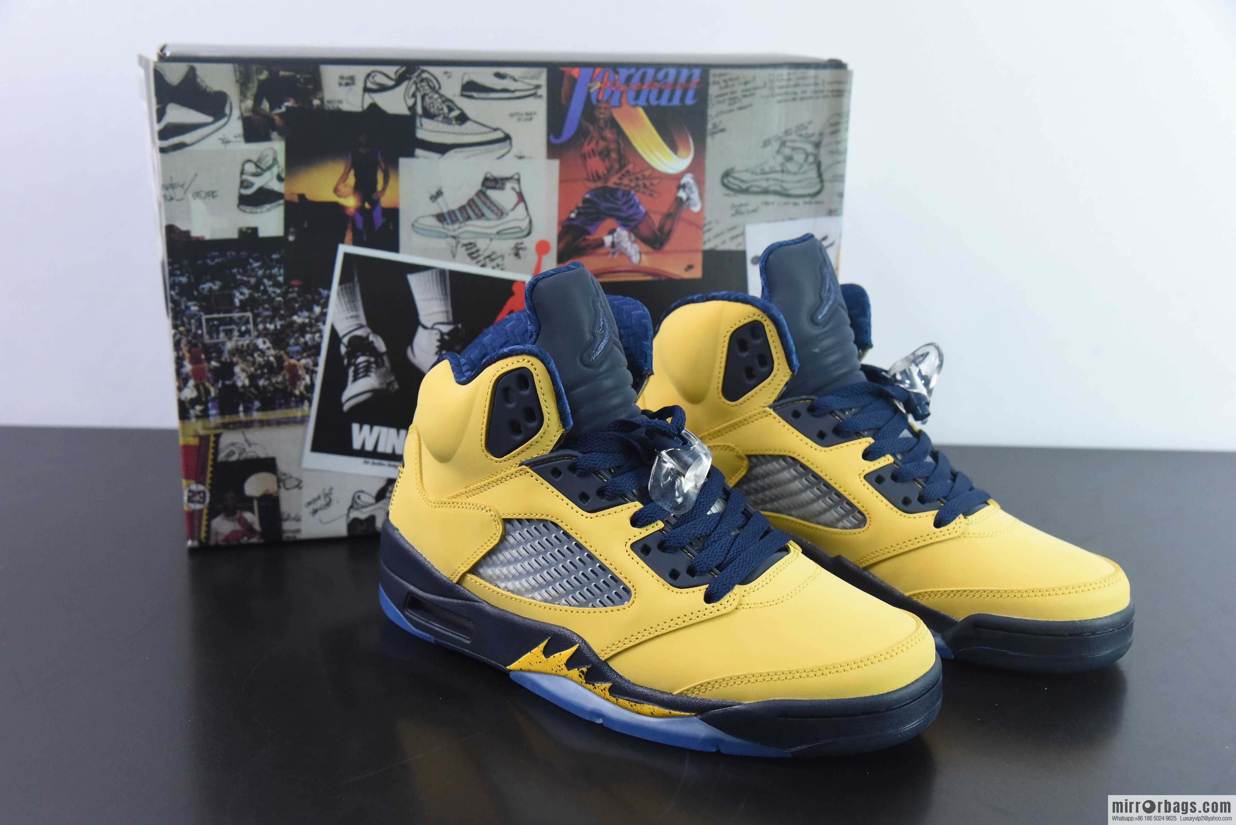 Air Jordan 5 Retro Michigan Sneakers, Part Number: CQ9541 704