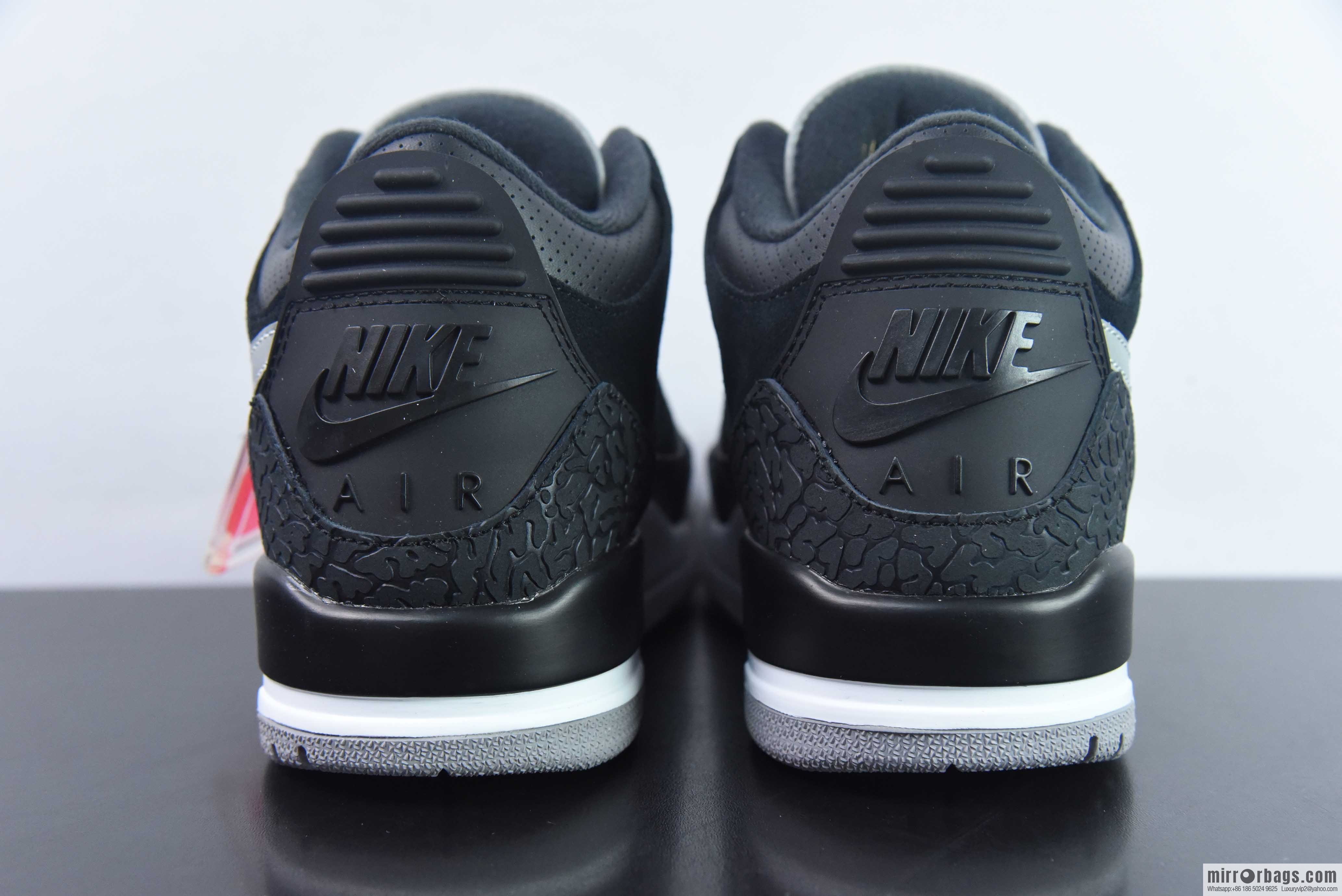 Air Jordan 3 Retro Tinker AJ3 black and gray sports shoes color scheme item number: CK4348-007