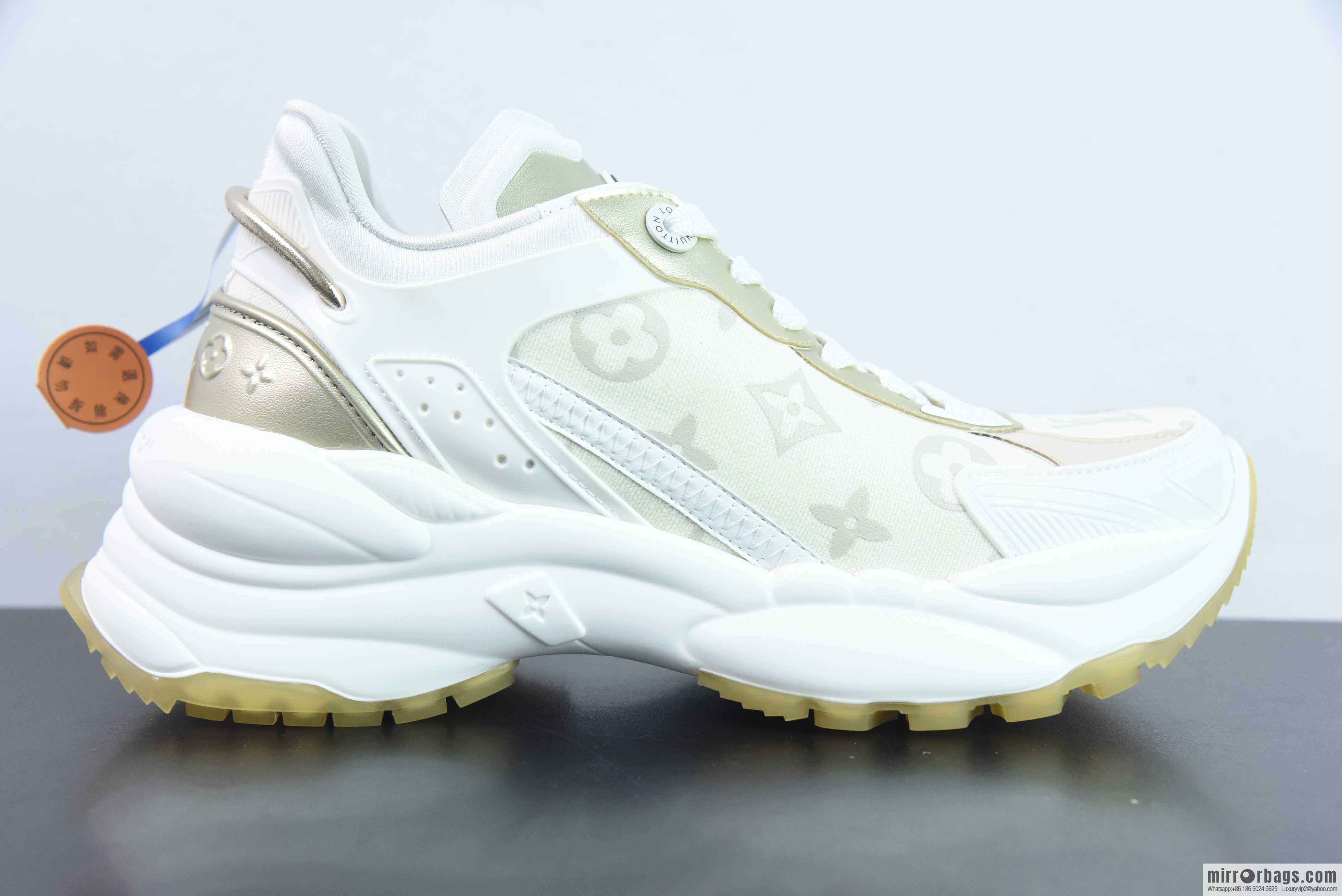 LV/Louis Vuitton, pure imported DK breathable mesh fabric RUN55 sneakers