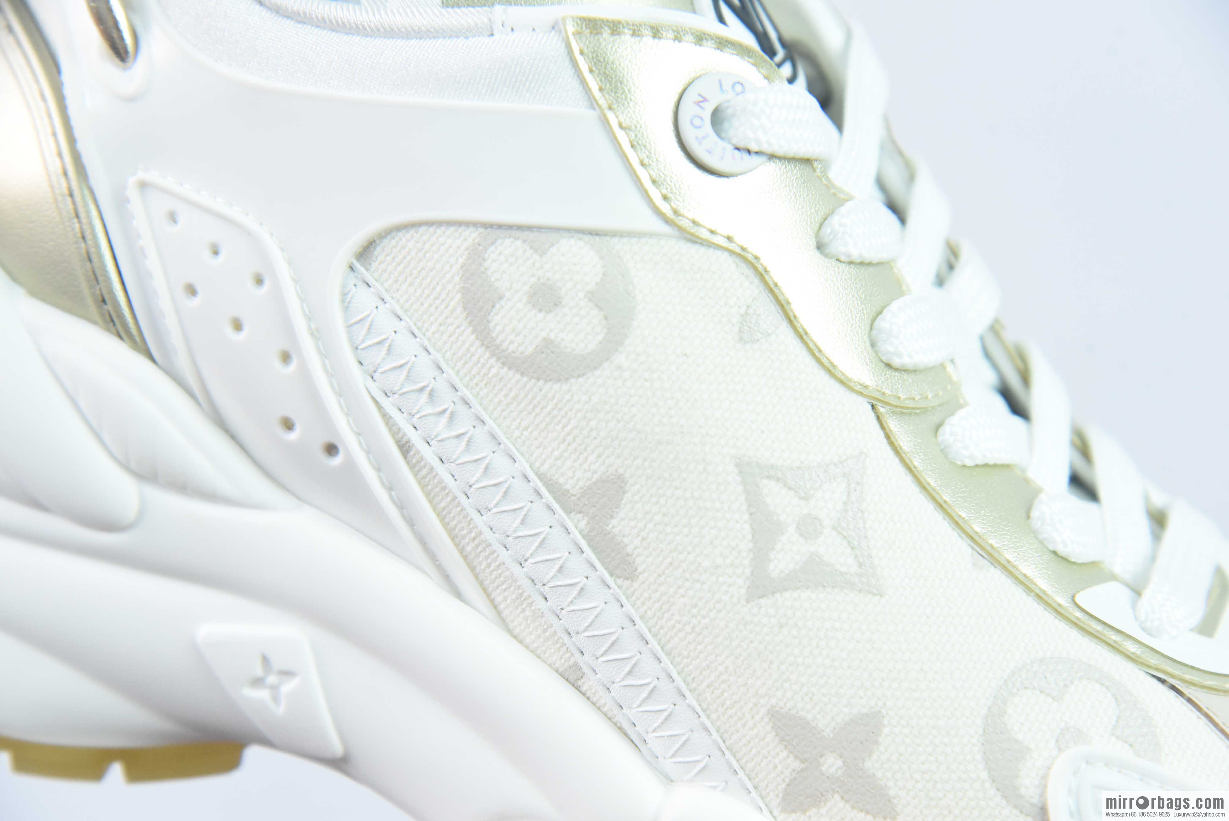 LV/Louis Vuitton, pure imported DK breathable mesh fabric RUN55 sneakers