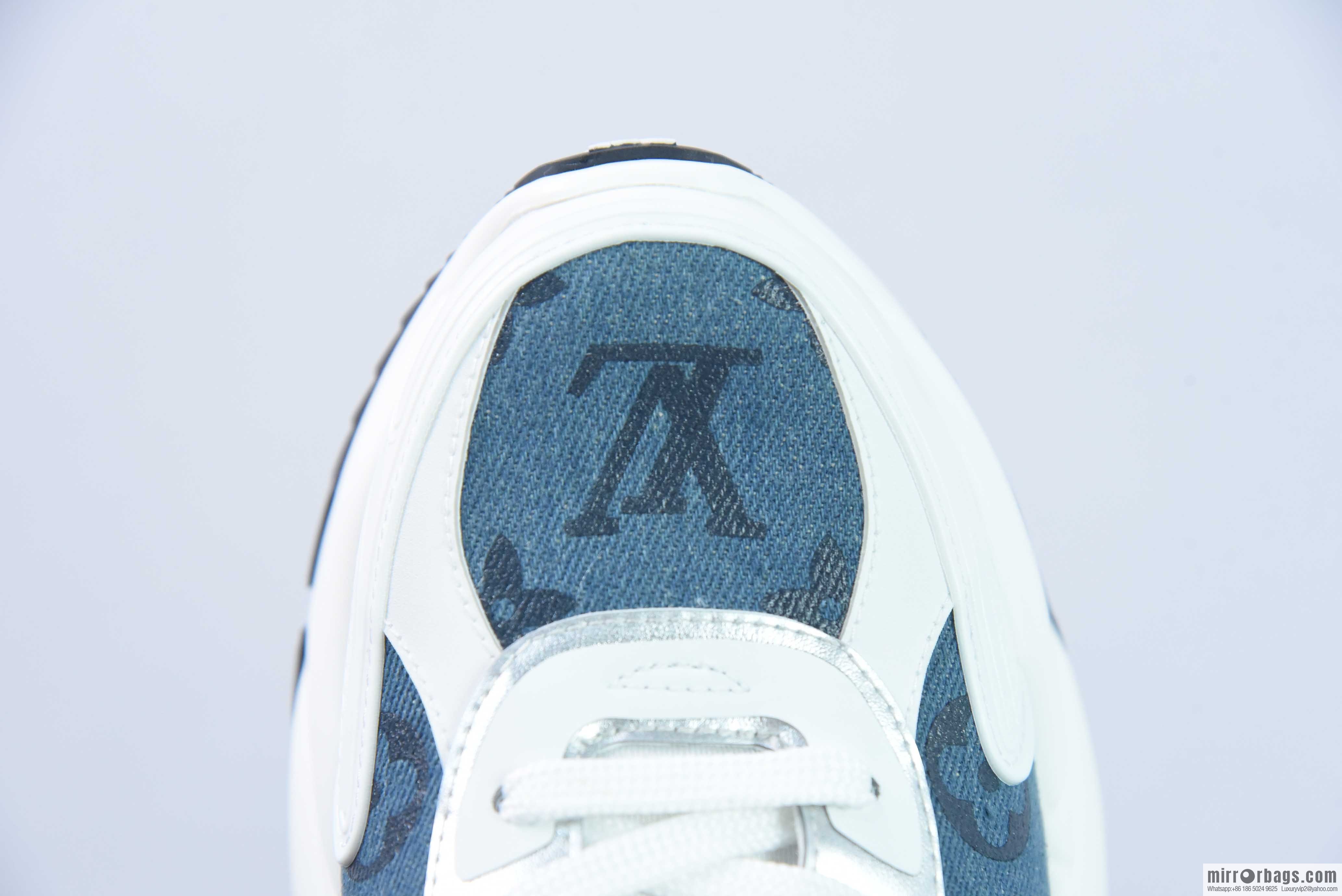 LV/Louis Vuitton, pure imported DK breathable mesh fabric RUN55 sneakers