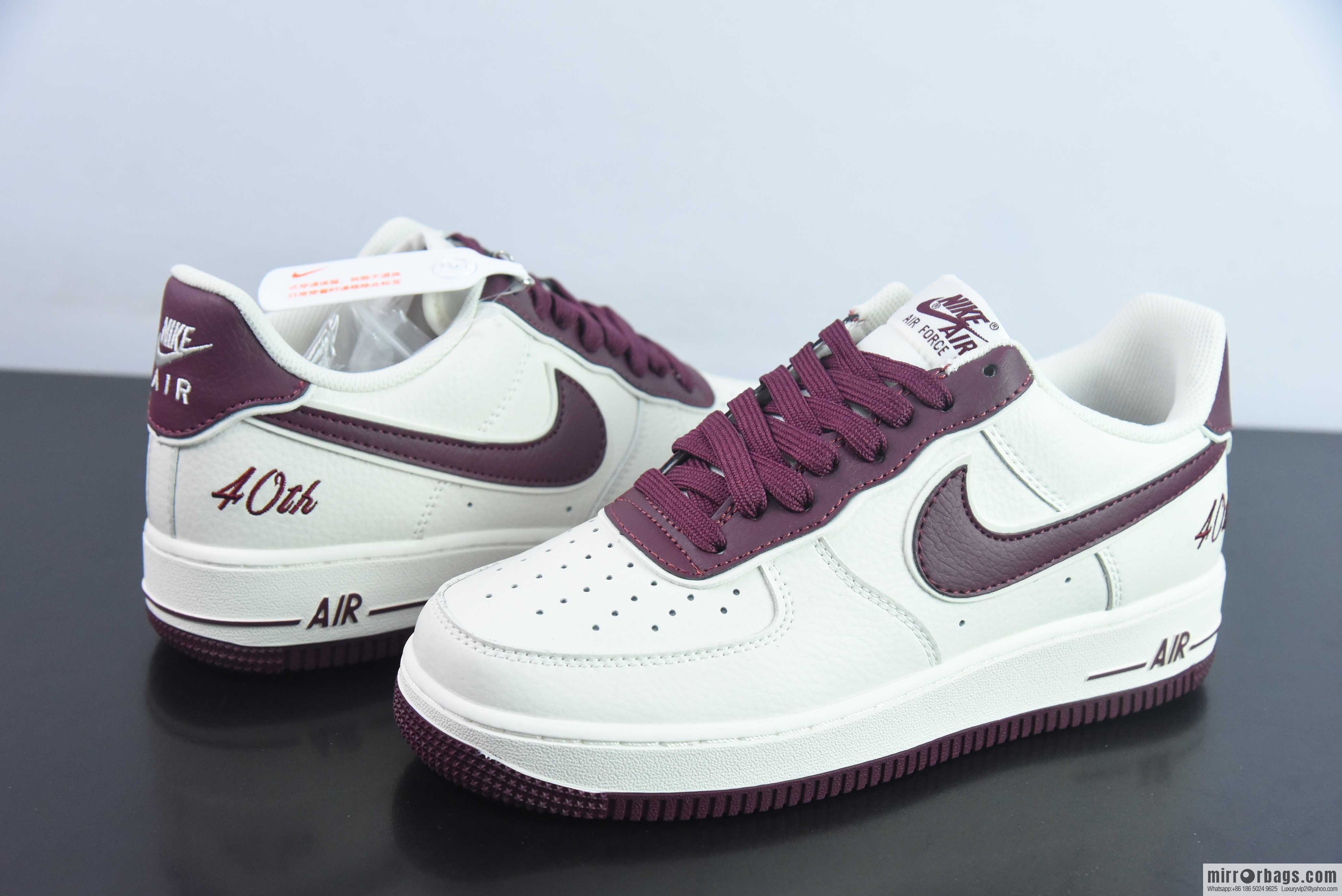 Nike Air Force 1 Low 07 40th Baijiu red sneaker, item number: JF1983 551