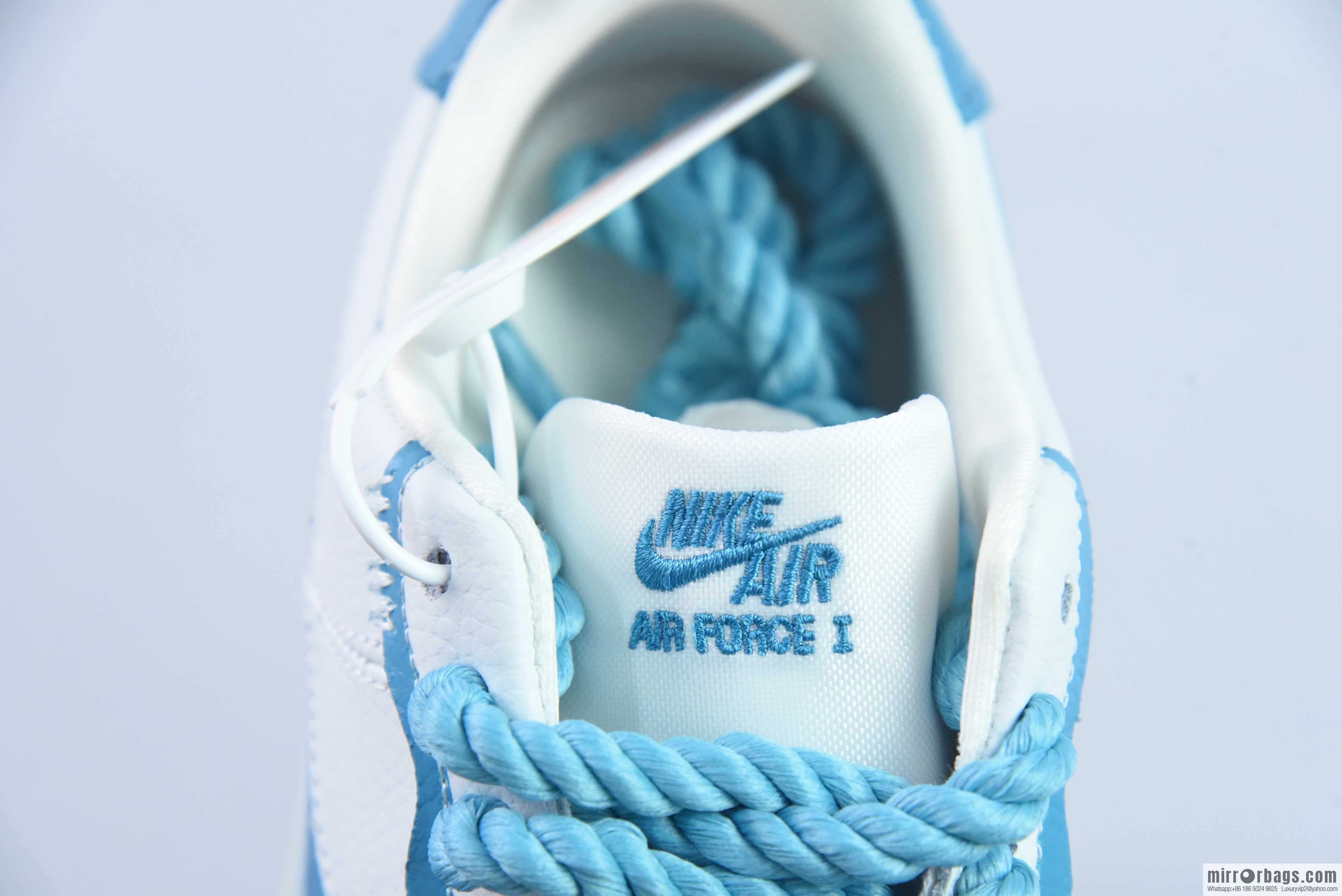 Nike Air Force 1 Low 07 PLT.AF. ORM white and blue sneakers, item number: DJ9946 111