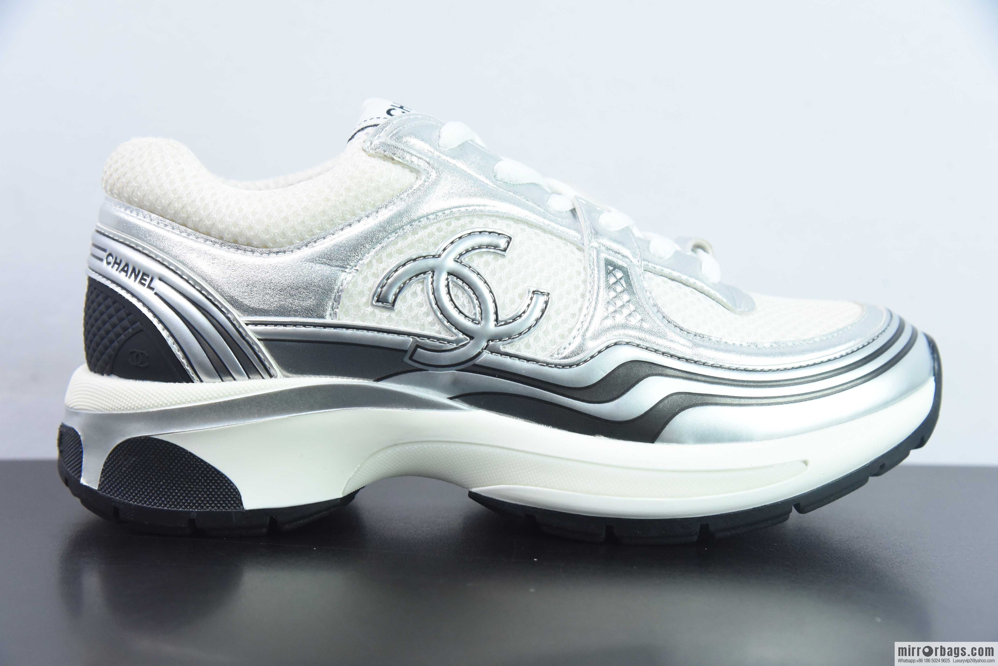 Chane/Chanel, French luxury brand 2023 Cruise Logo Casual Low series Cruise lightweight retro dad style versatile casual shoes