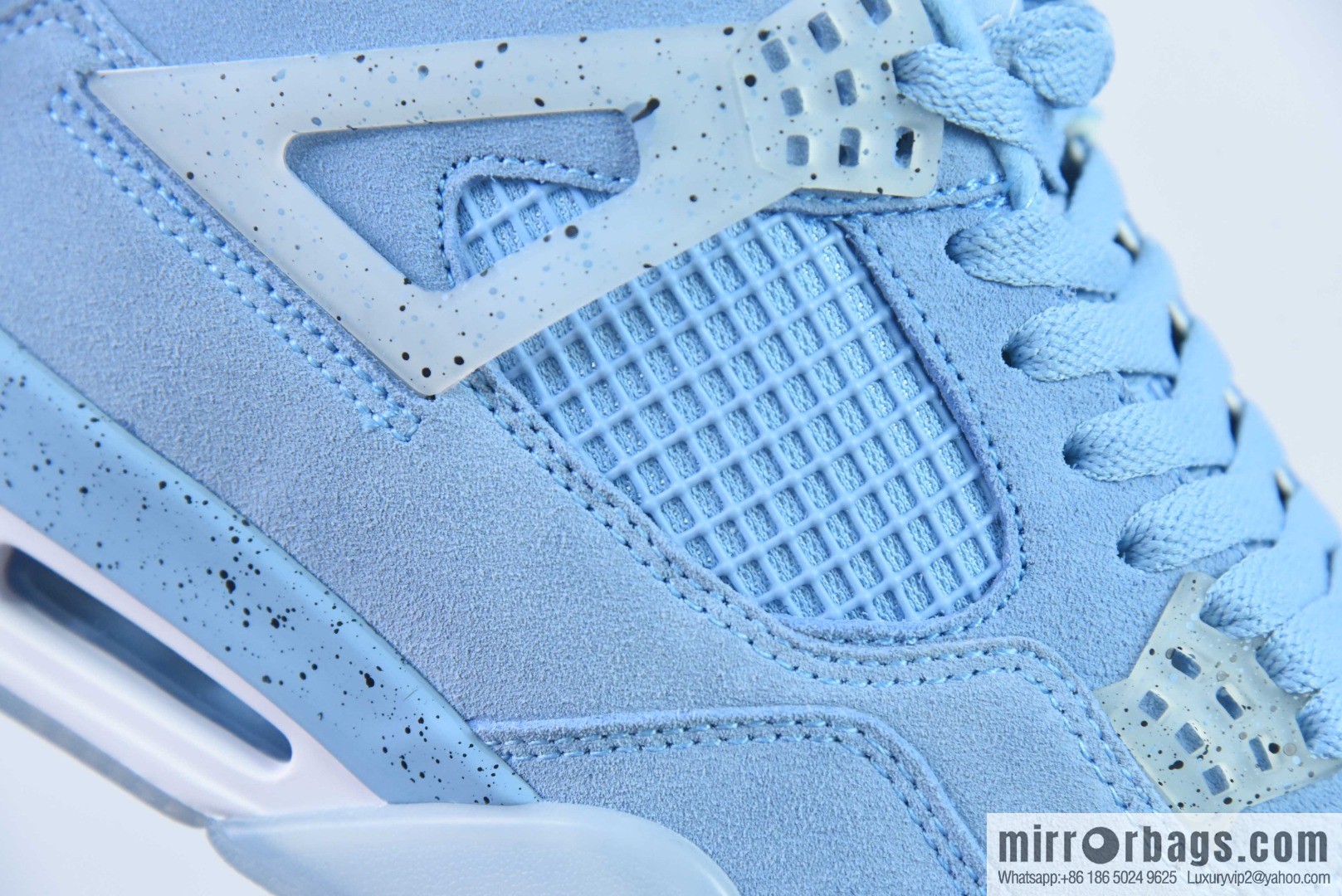 Air Jordan 4 AJ4 joint UNC university blue sneakers, item number: AJ4-HO12MNJDLS247