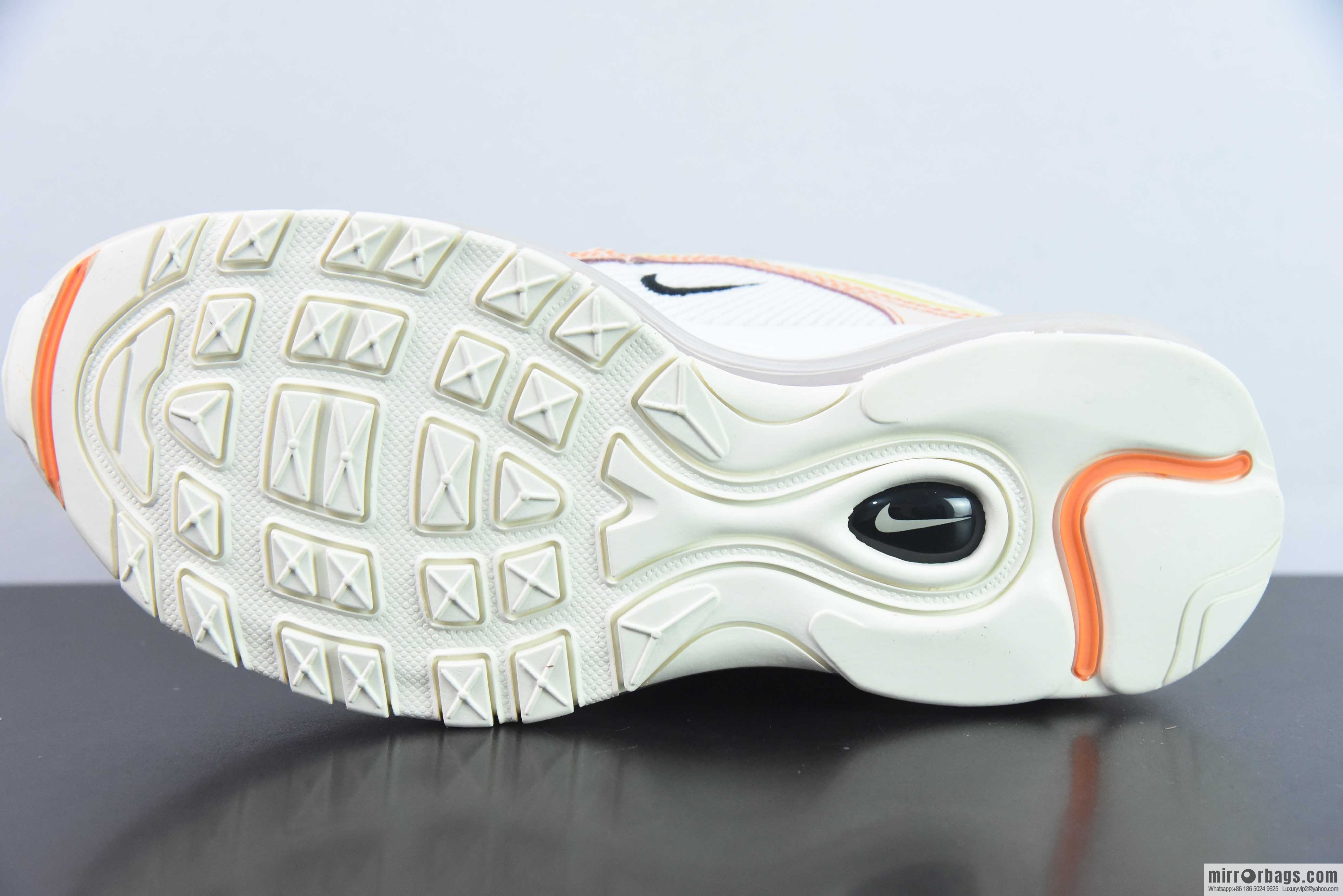 NK Air Max 97 OG white and yellow pink sneakers, item number: FD0870-100