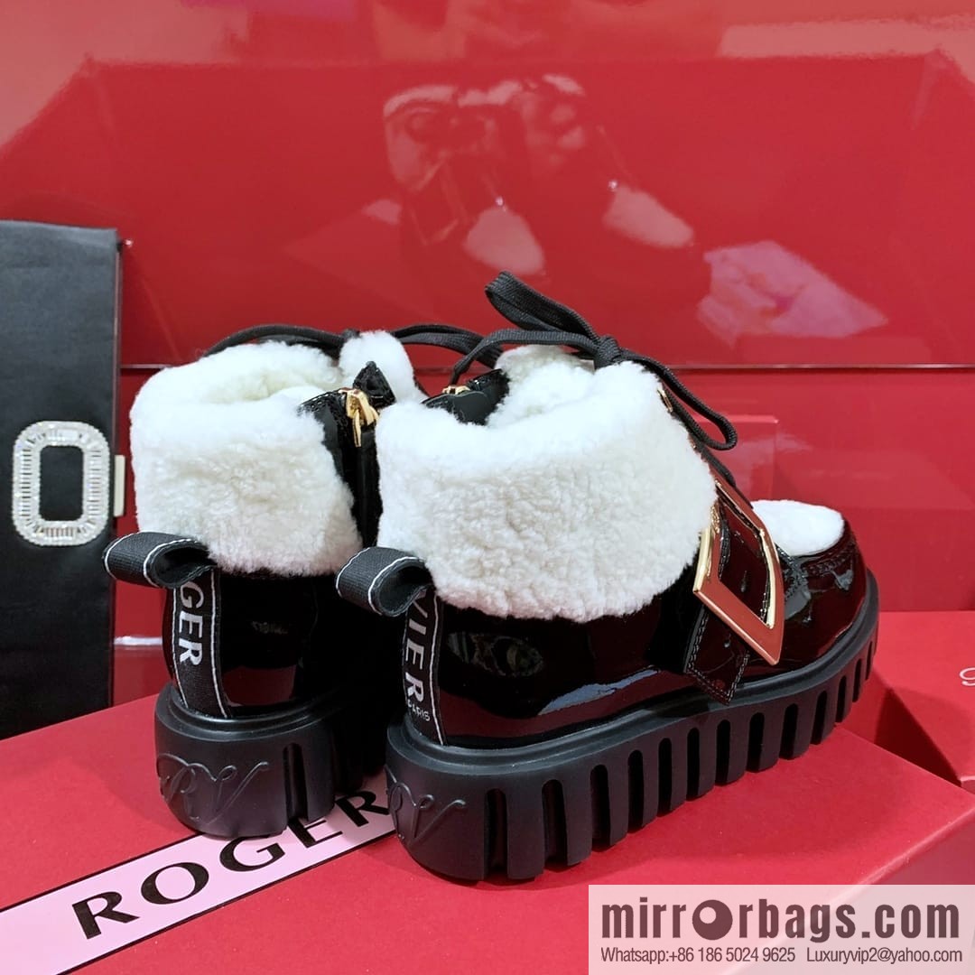 Roger Vivier official website 2022 winter launched RV wool snow boots