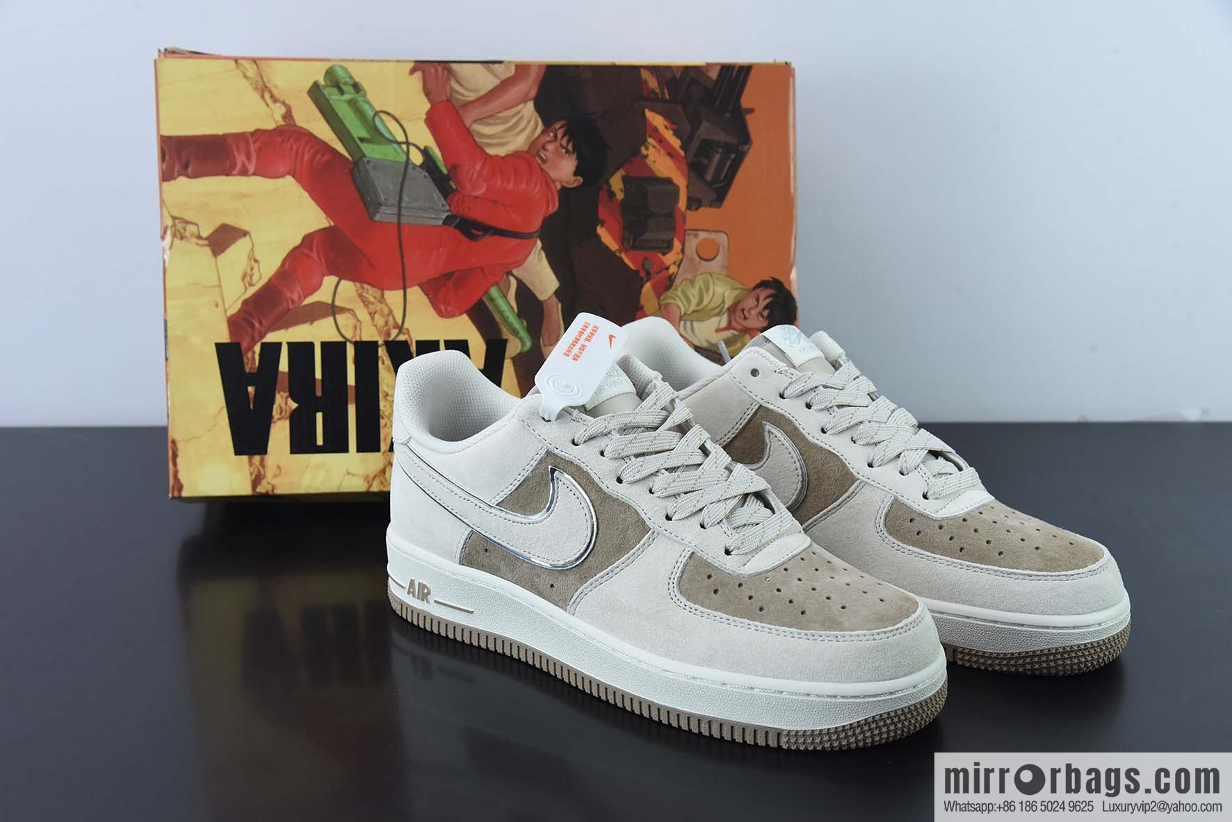 AKIRA × Nike Air Force 1 Low '07 meters Khaki Gypsy color scheme Air Force No. 1 low-top casual board shoes, item number: DQ3966-183