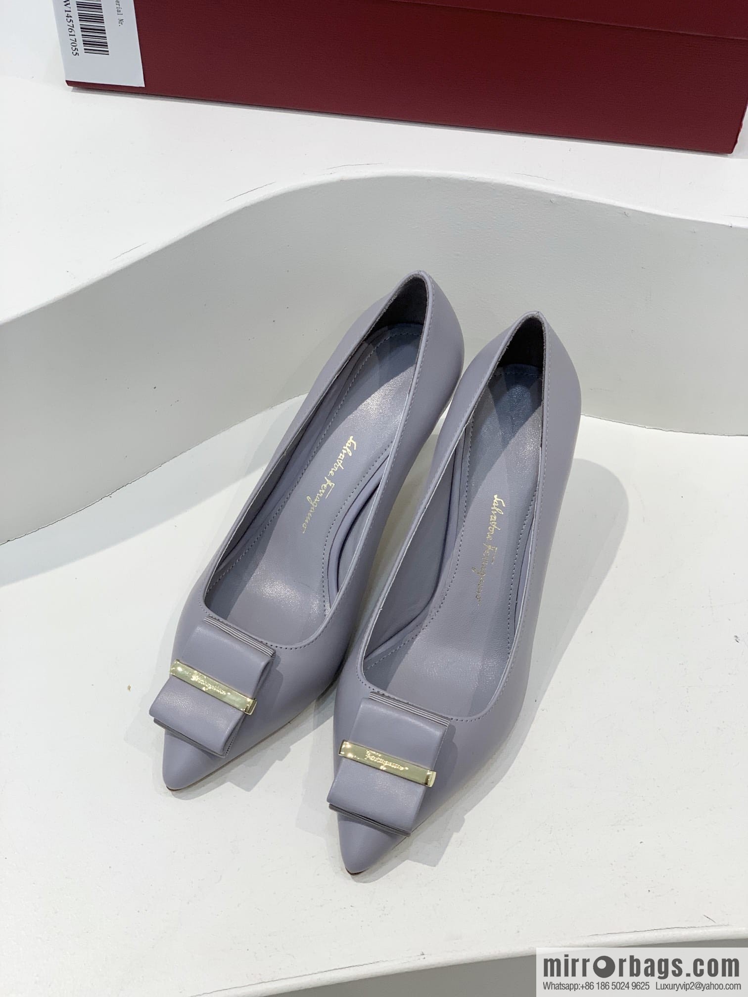 Salvatore Ferragamo ✔️ New! Ferragamo Double Bow Point High Heels Shoes