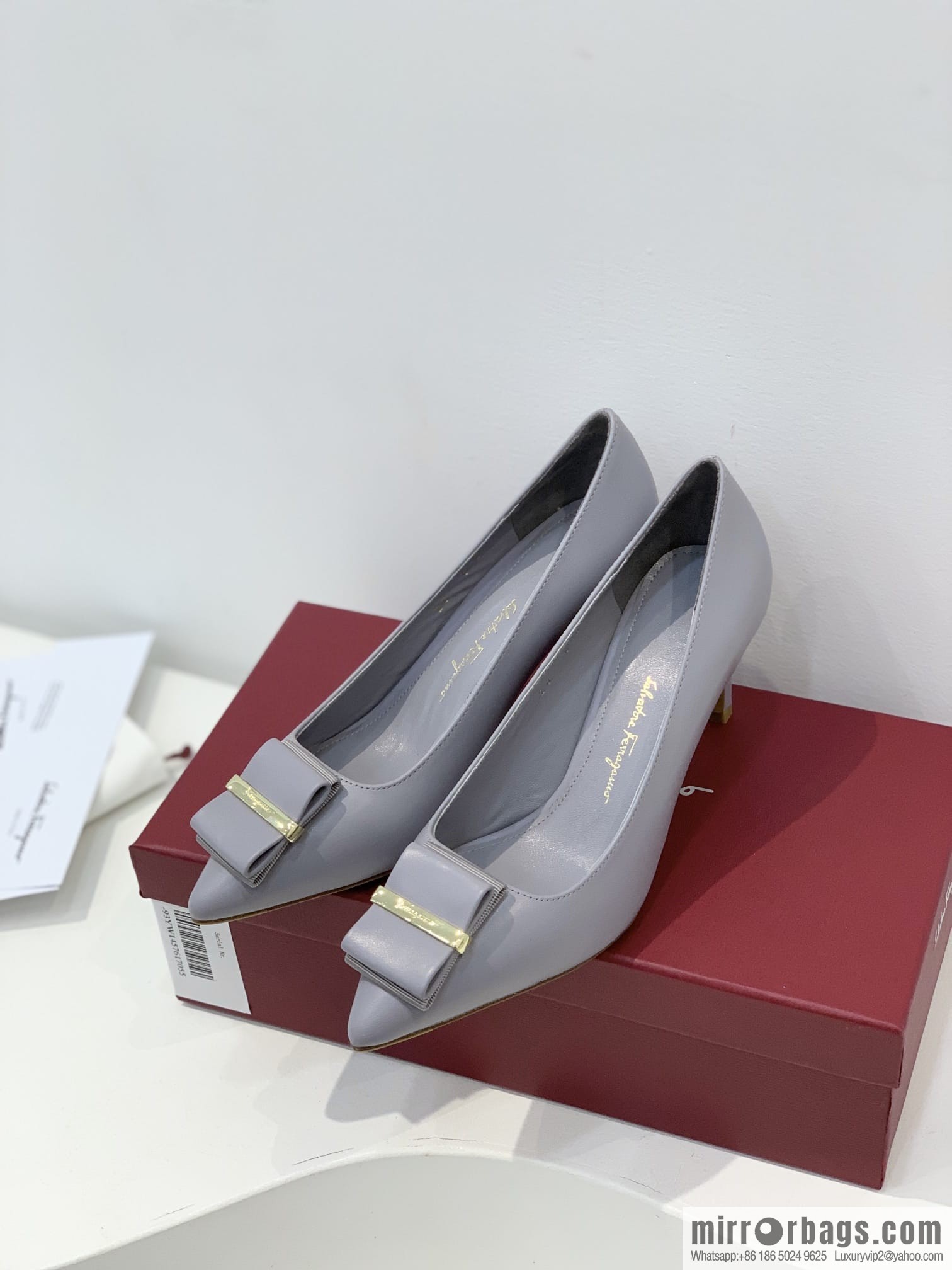Salvatore Ferragamo ✔️ New! Ferragamo Double Bow Point High Heels Shoes