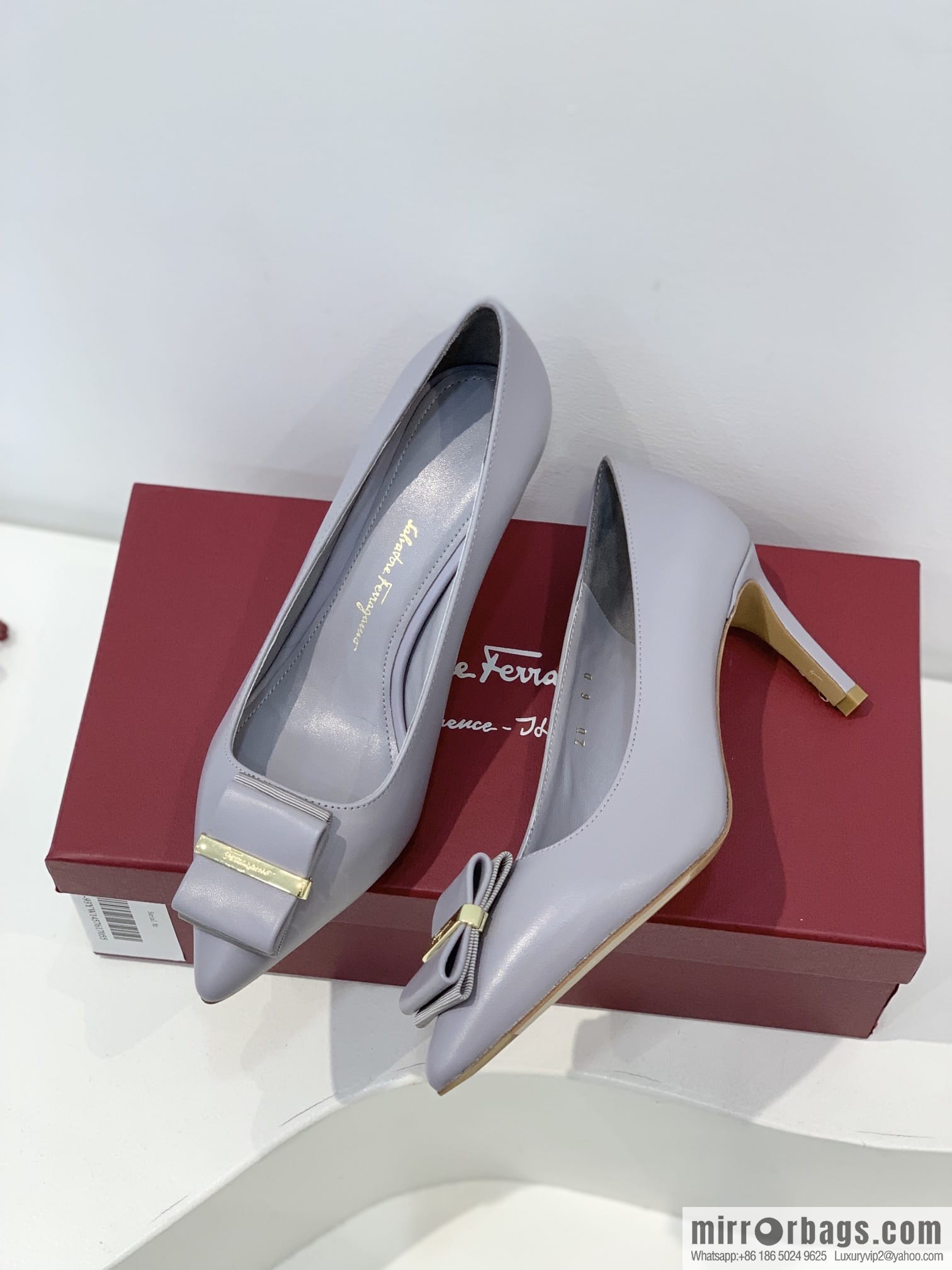 Salvatore Ferragamo ✔️ New! Ferragamo Double Bow Point High Heels Shoes