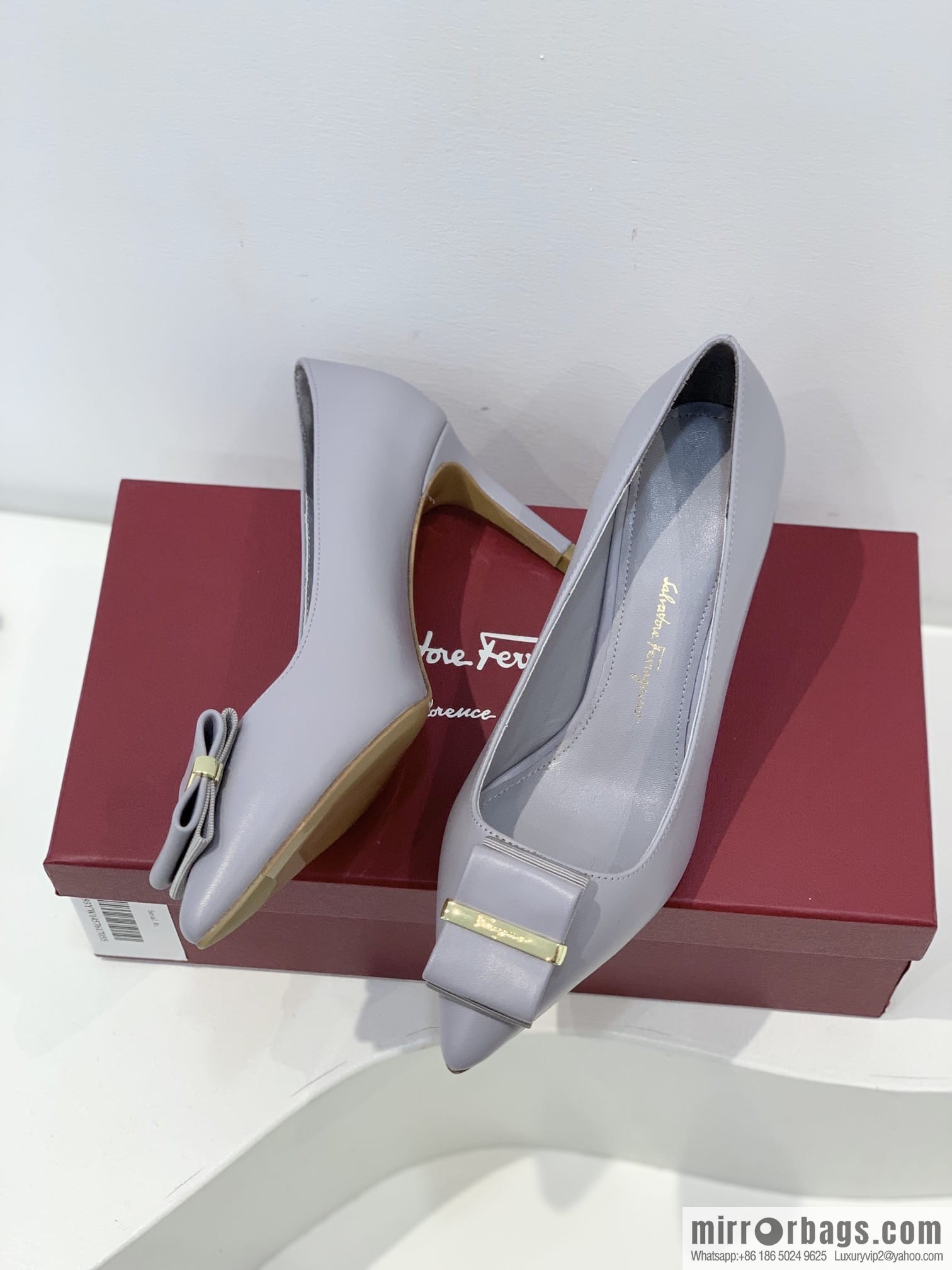 Salvatore Ferragamo ✔️ New! Ferragamo Double Bow Point High Heels Shoes